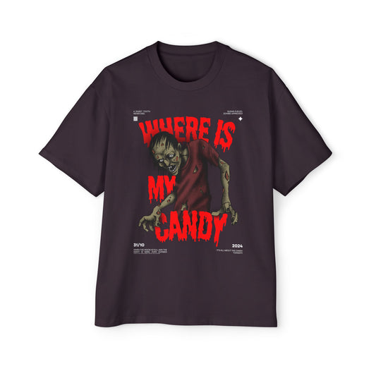 Halloween Zombie Oversized Tee, Spooky Shirt, Men's Graphic T-shirt, Casual Fall Fashion, Perfect for Halloween Parties