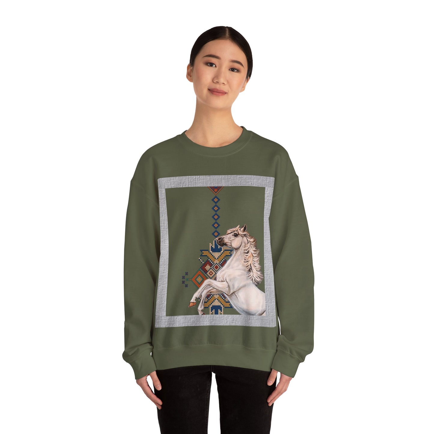 Crewneck Sweatshirt - Punjab Horse Tradition