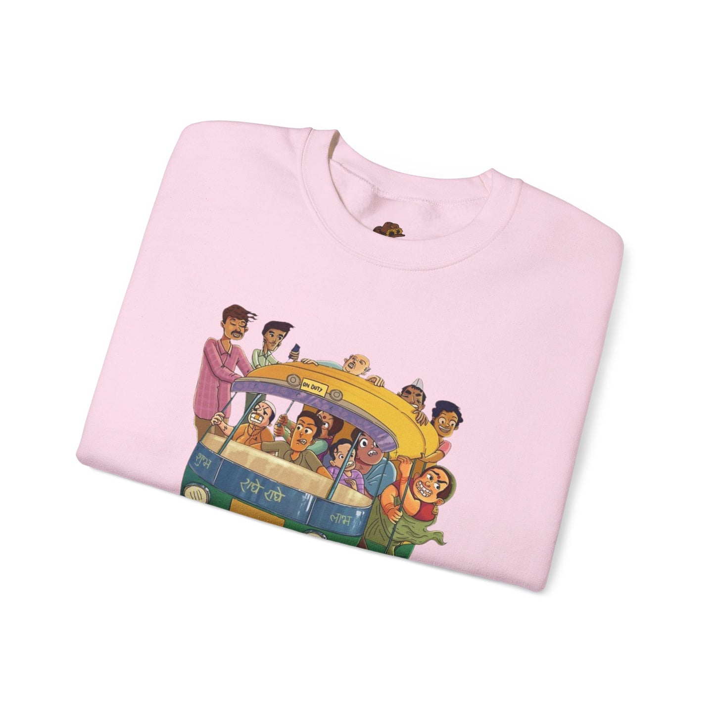 Cultural Adventure Sweatshirt - Lahore to Amritsar Design, (Customizable Text on the Arm) Unisex Crew, Comfy Casual Wear