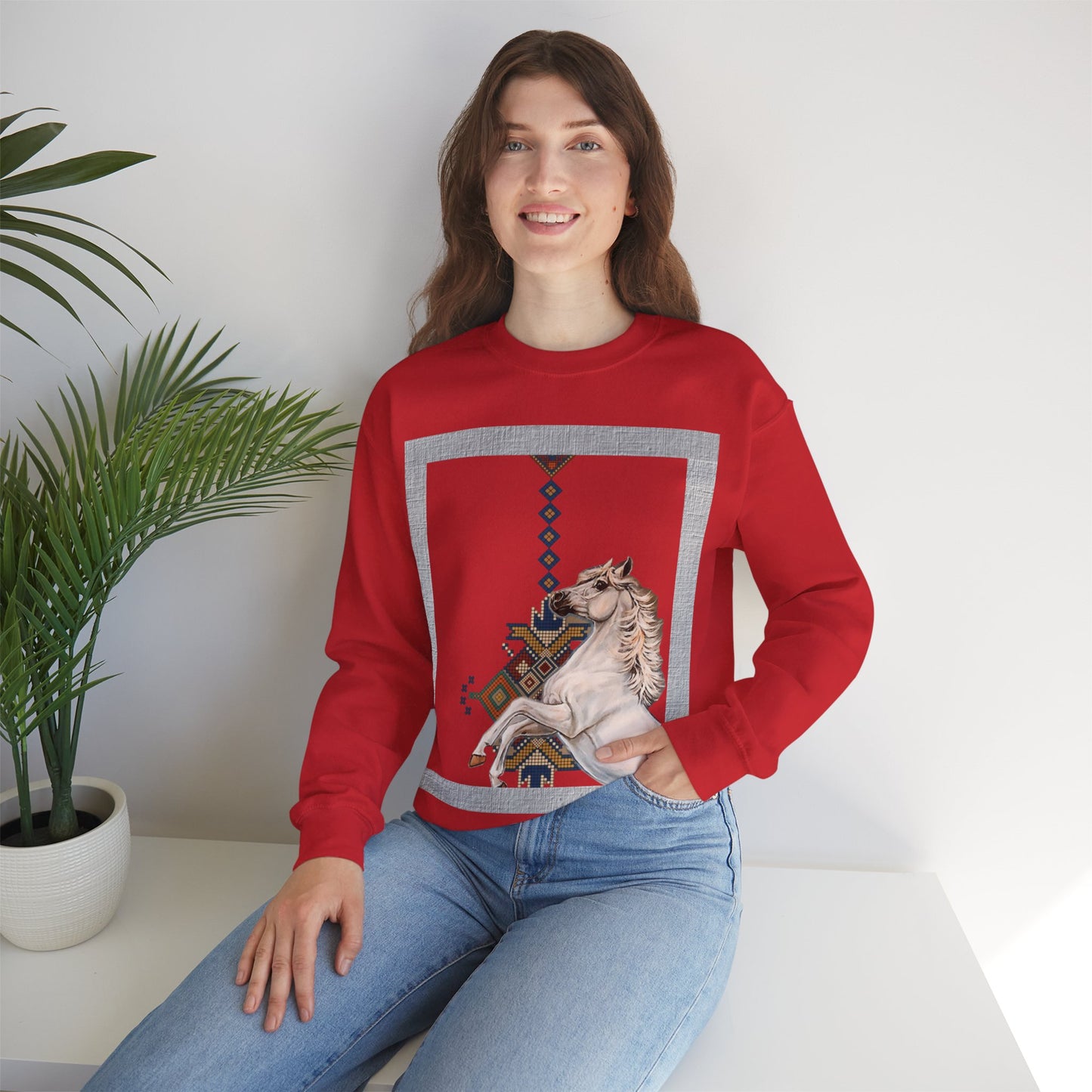 Crewneck Sweatshirt - Punjab Horse Tradition