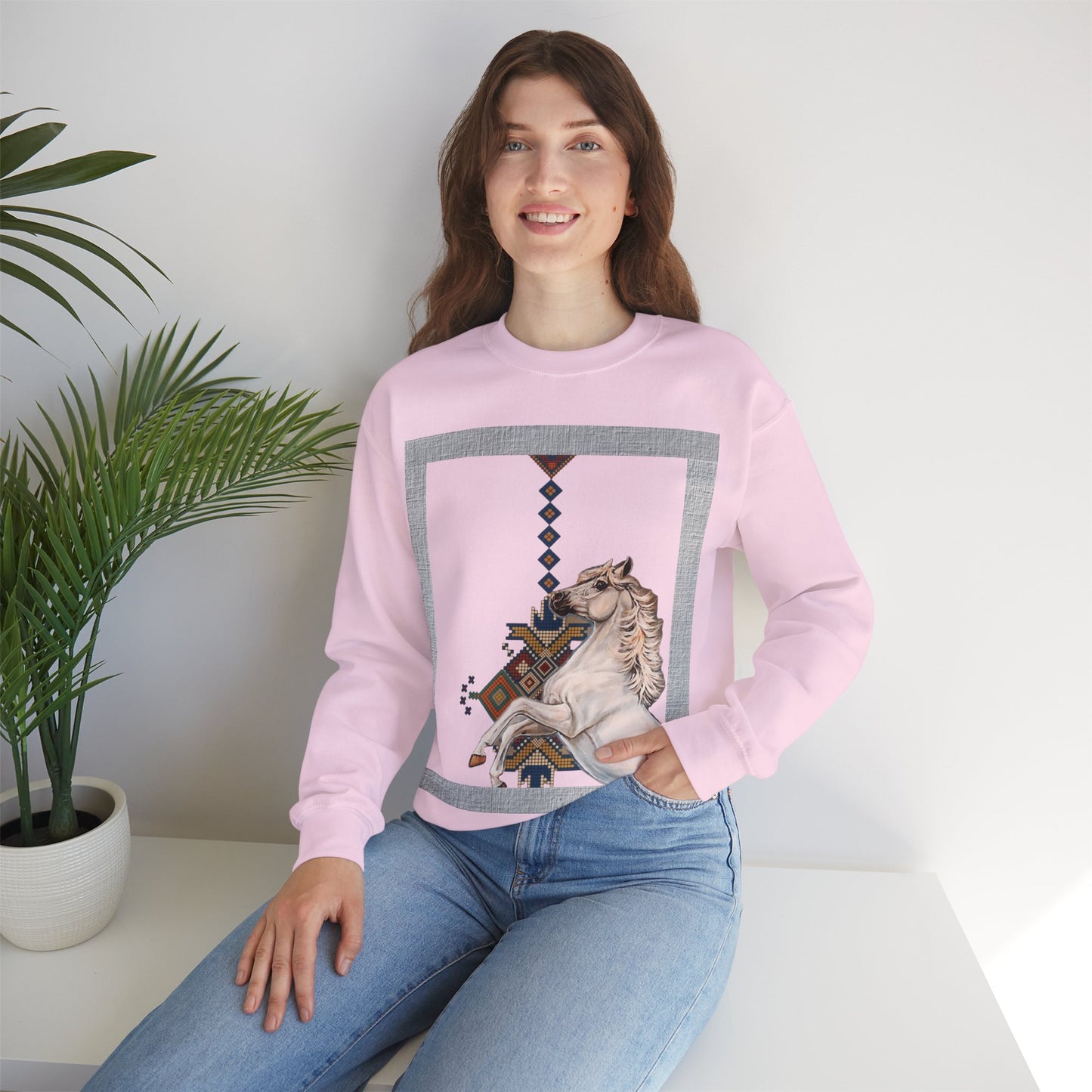 Crewneck Sweatshirt - Punjab Horse Tradition