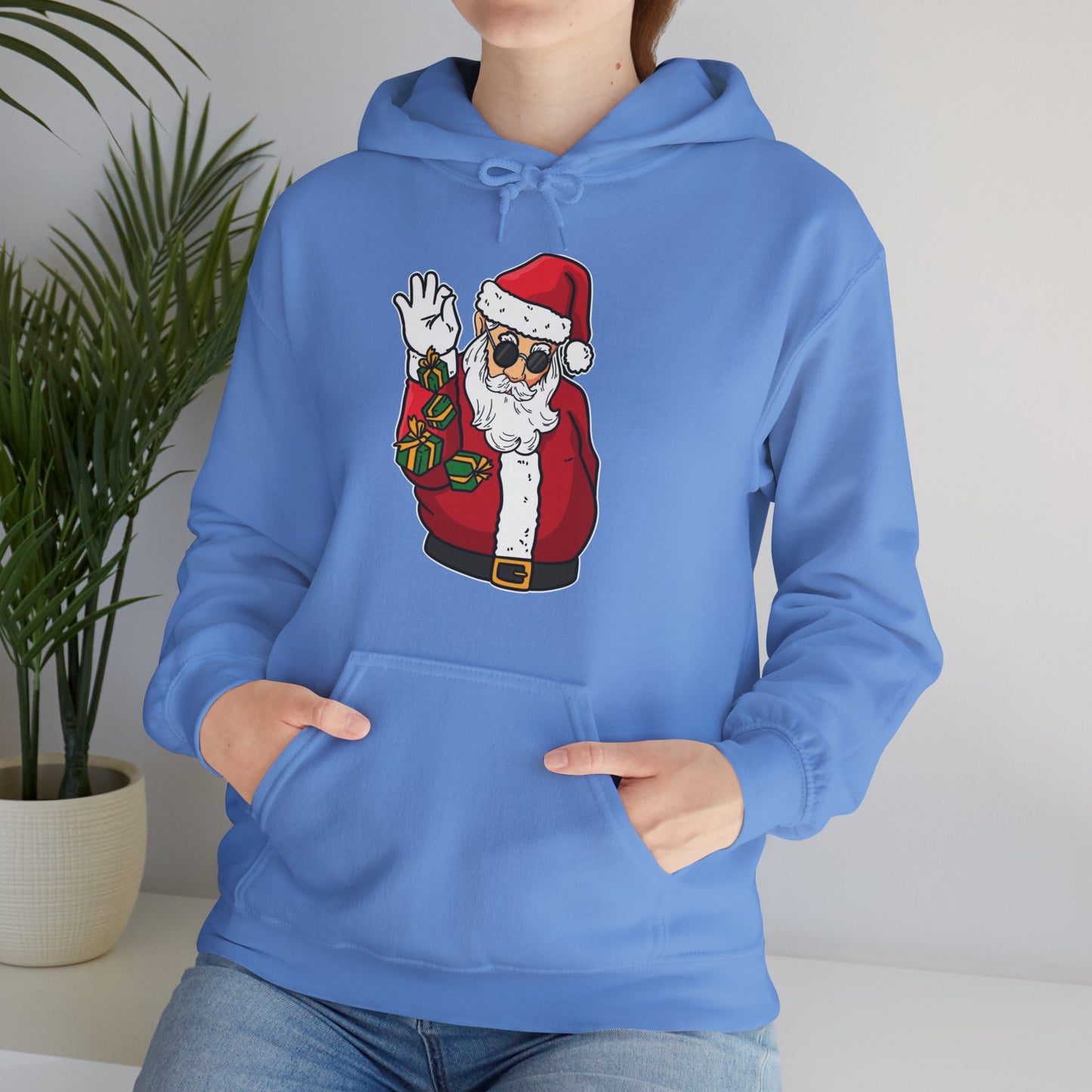 Hooded Sweatshirt Cool Salt Bae Santa with Gifts Unisex Heavy Blend™