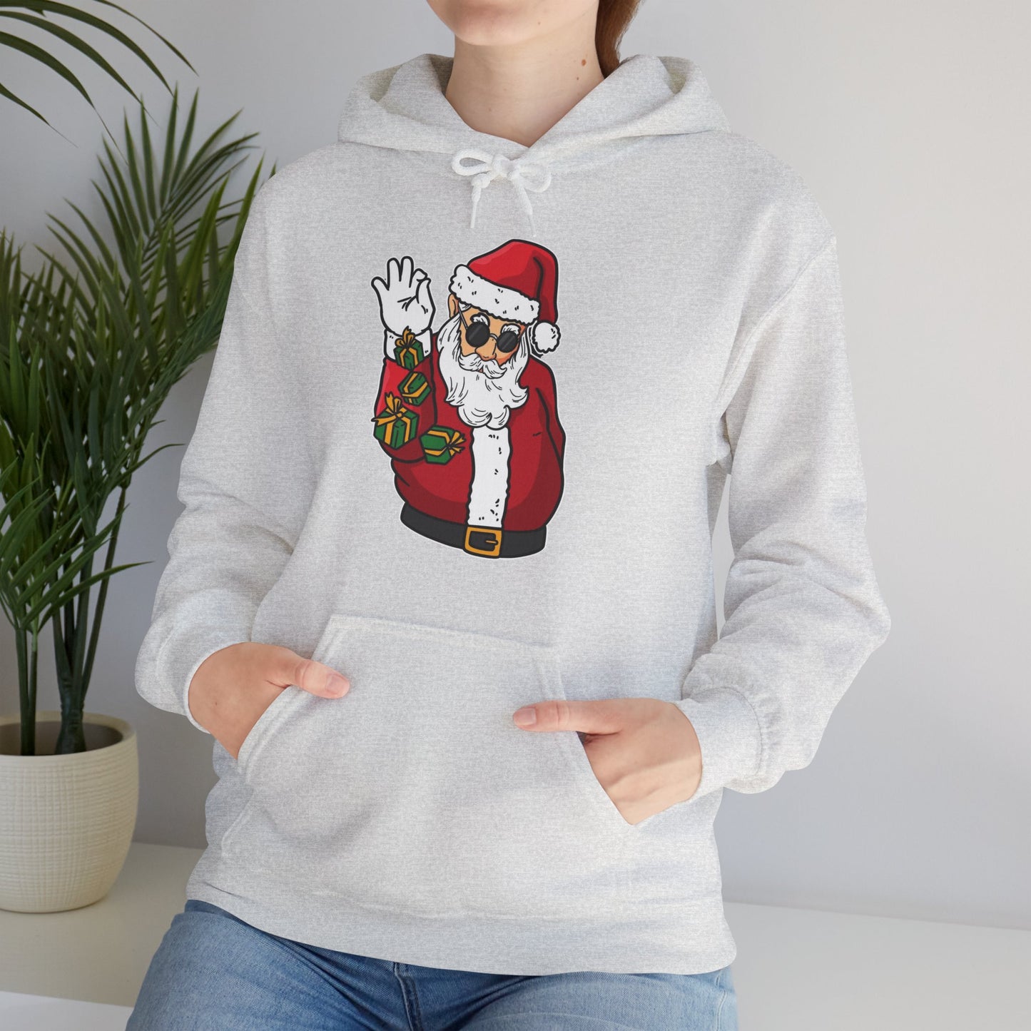 Hooded Sweatshirt Cool Salt Bae Santa with Gifts Unisex Heavy Blend™
