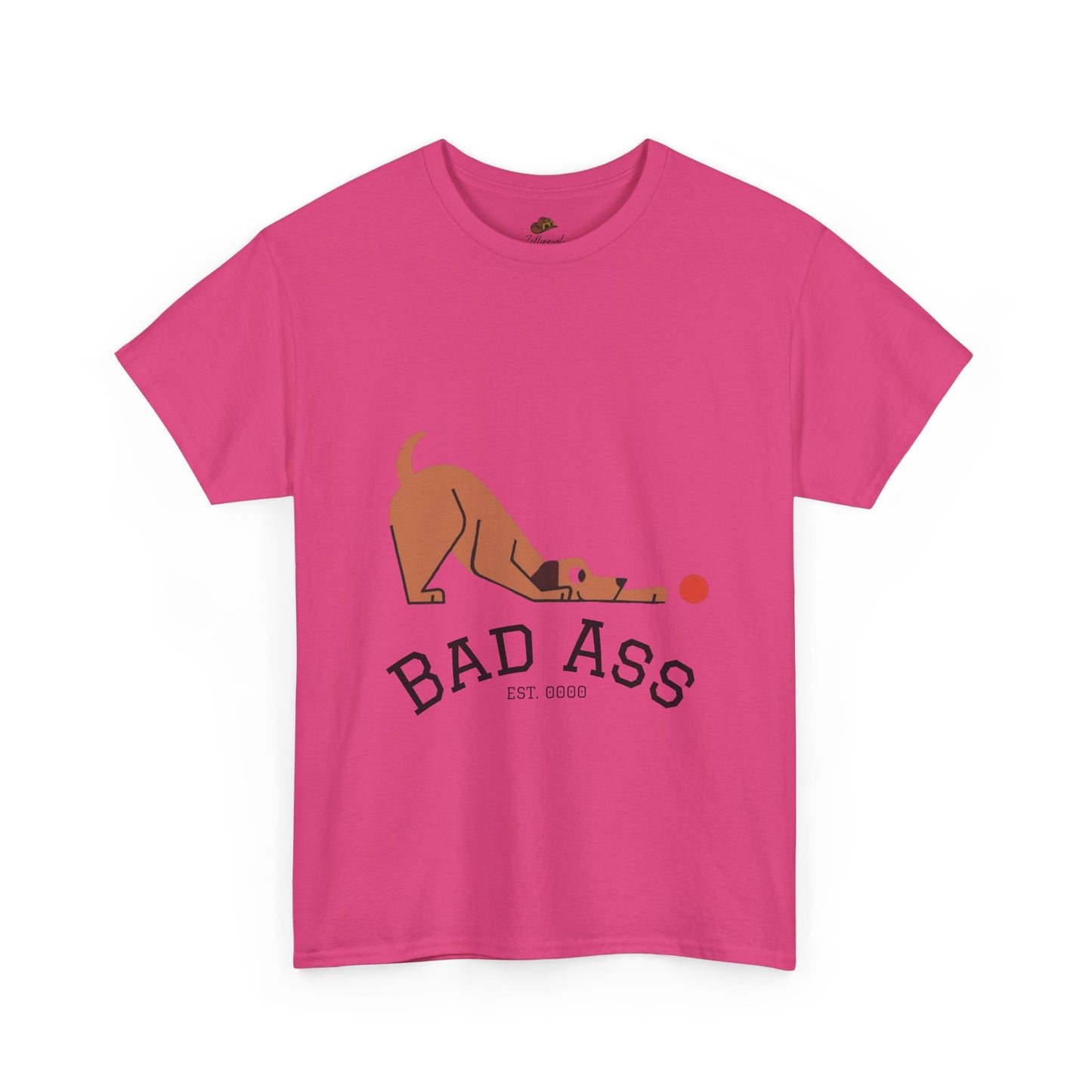Bad Ass unisex Tee, Heavy Oversized T-Shirt for Tough Guys, Cool Streetwear Shirt, Edgy Graphic Tee, Bold Men's Fashion Top