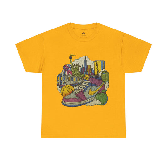 New York City Urban Vibe Graphic Tee, Casual Wear, Street Style, Unisex Fashion, Unique Gift, Sports Enthusiast T-Shirt