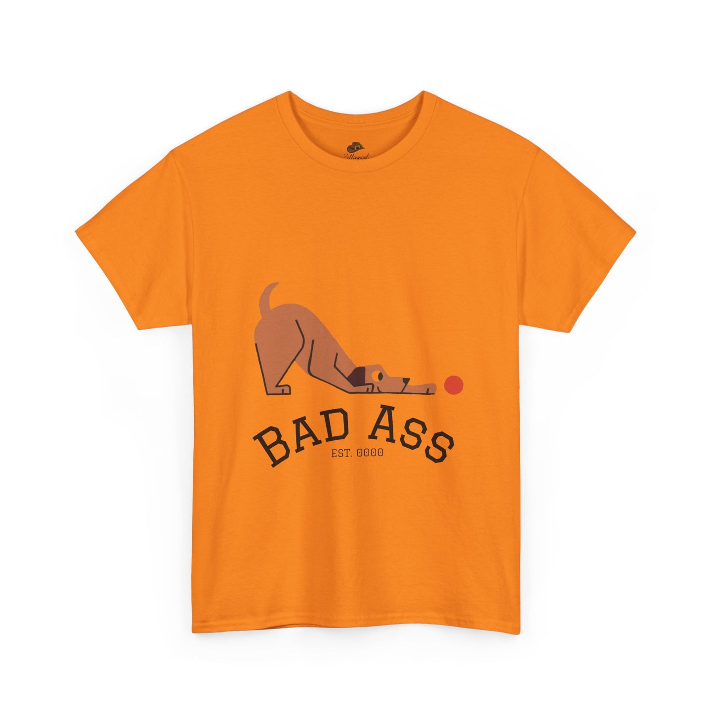 Bad Ass unisex Tee, Heavy Oversized T-Shirt for Tough Guys, Cool Streetwear Shirt, Edgy Graphic Tee, Bold Men's Fashion Top