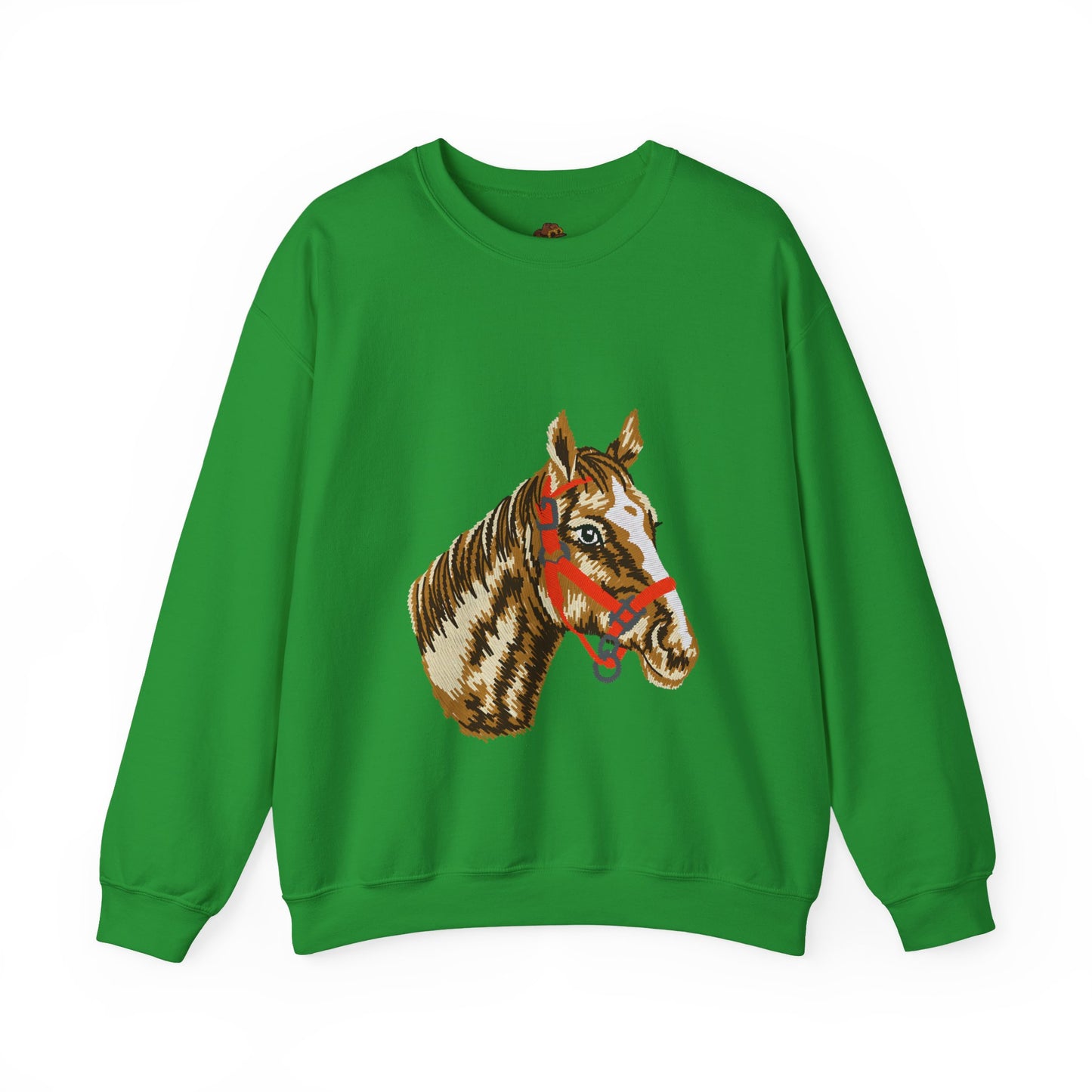 Horse Painting Heavy Blend Sweatshirt, Equestrian Art Apparel, Horse Lover Gift, Hand Painted Horse Design, Equine Sweatshirt