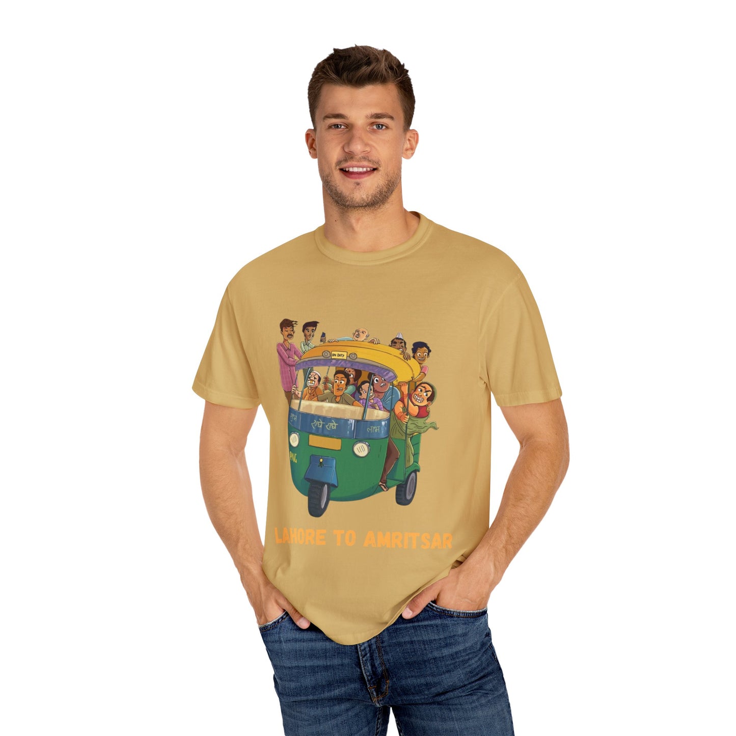 Vibrant Travel T-Shirt - Fun Lahore to Amritsar Design, Perfect for Adventurers, Travel Lovers, Gift Ideas, Casual Wear, Summer Style
