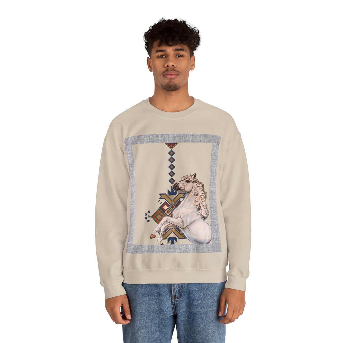Crewneck Sweatshirt - Punjab Horse Tradition