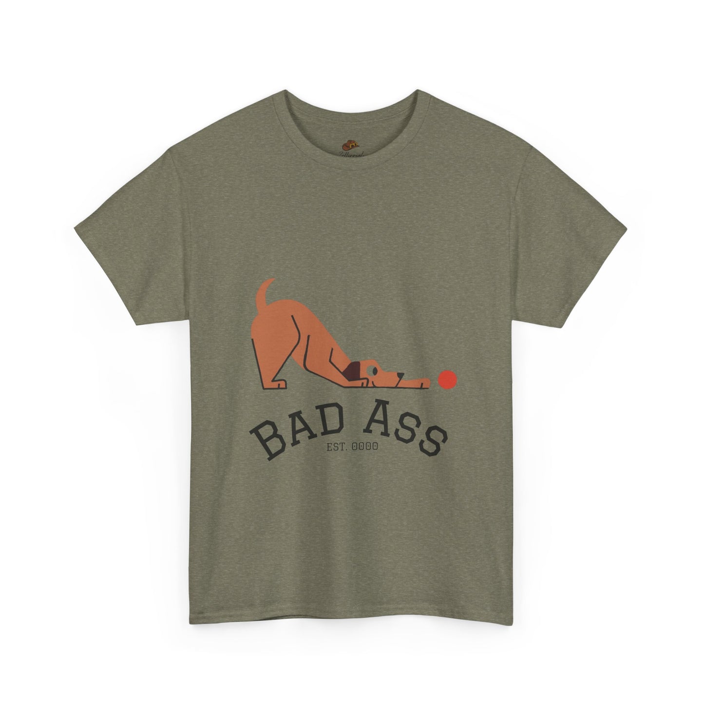 Bad Ass unisex Tee, Heavy Oversized T-Shirt for Tough Guys, Cool Streetwear Shirt, Edgy Graphic Tee, Bold Men's Fashion Top