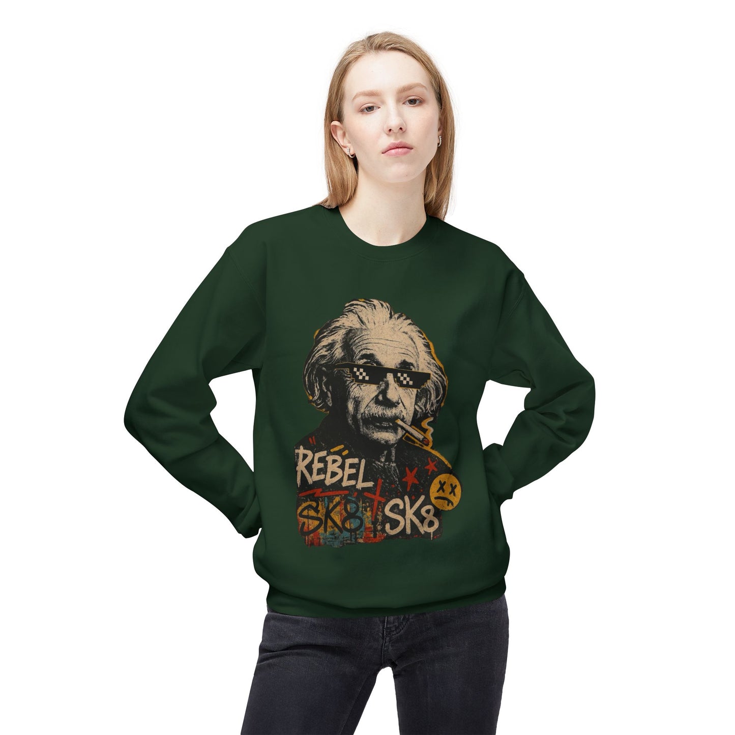 Rebel Sweatshirt, Distressed Rebel Sweater, Vintage Rebel Jumper, Edgy Rebel Pullover, Rebel Clothing, Rebel Apparel