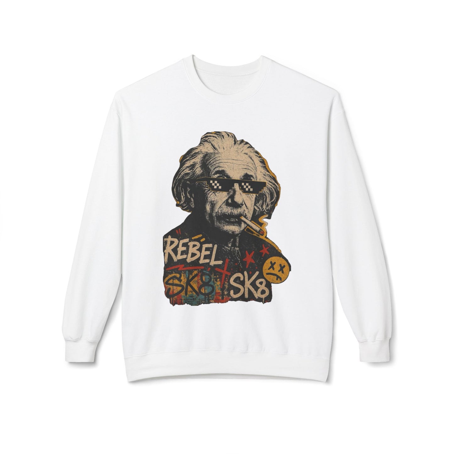 Rebel Sweatshirt, Distressed Rebel Sweater, Vintage Rebel Jumper, Edgy Rebel Pullover, Rebel Clothing, Rebel Apparel