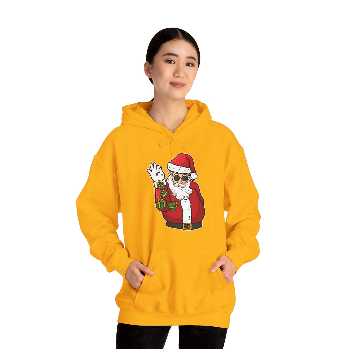 Hooded Sweatshirt Cool Salt Bae Santa with Gifts Unisex Heavy Blend™