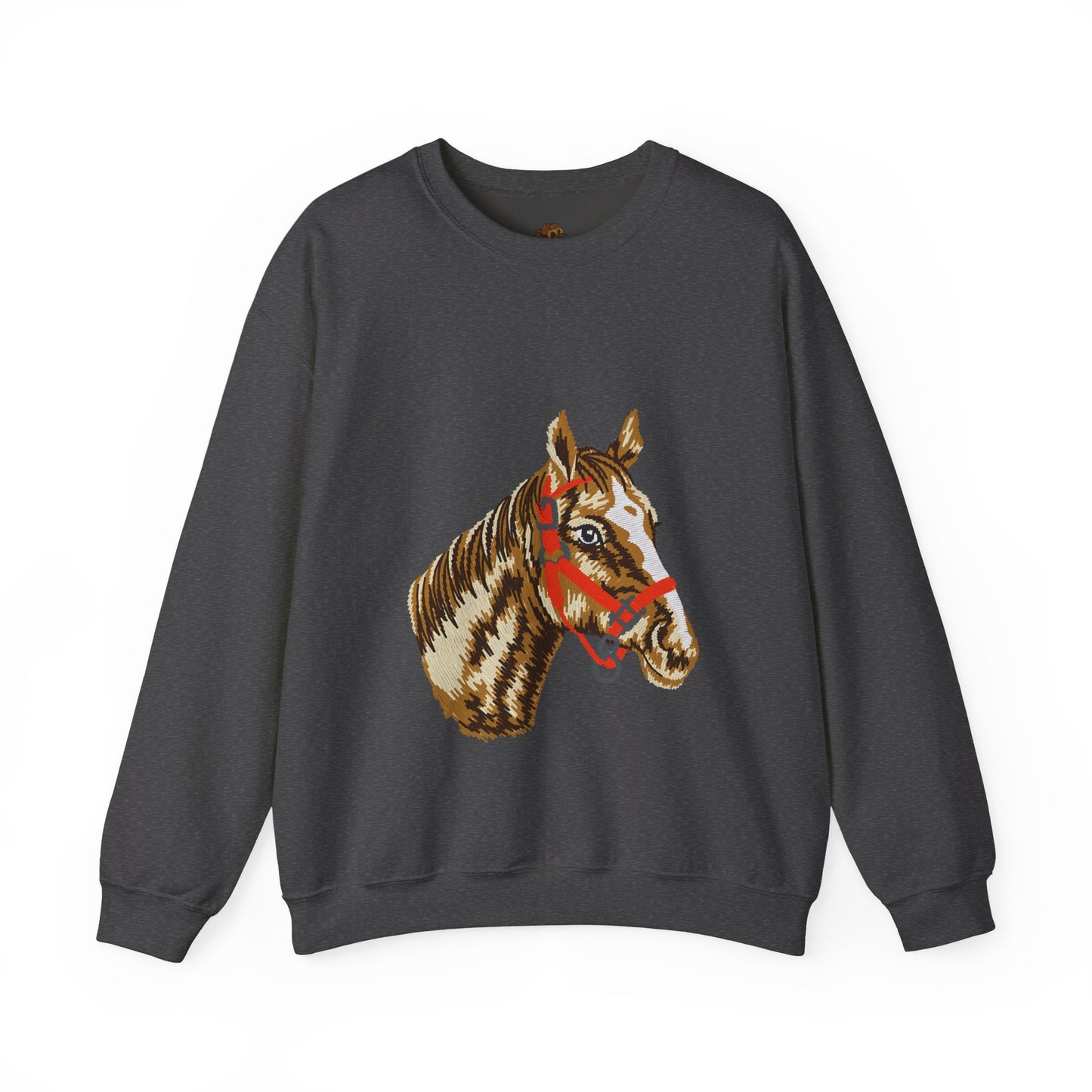 Horse Painting Heavy Blend Sweatshirt, Equestrian Art Apparel, Horse Lover Gift, Hand Painted Horse Design, Equine Sweatshirt