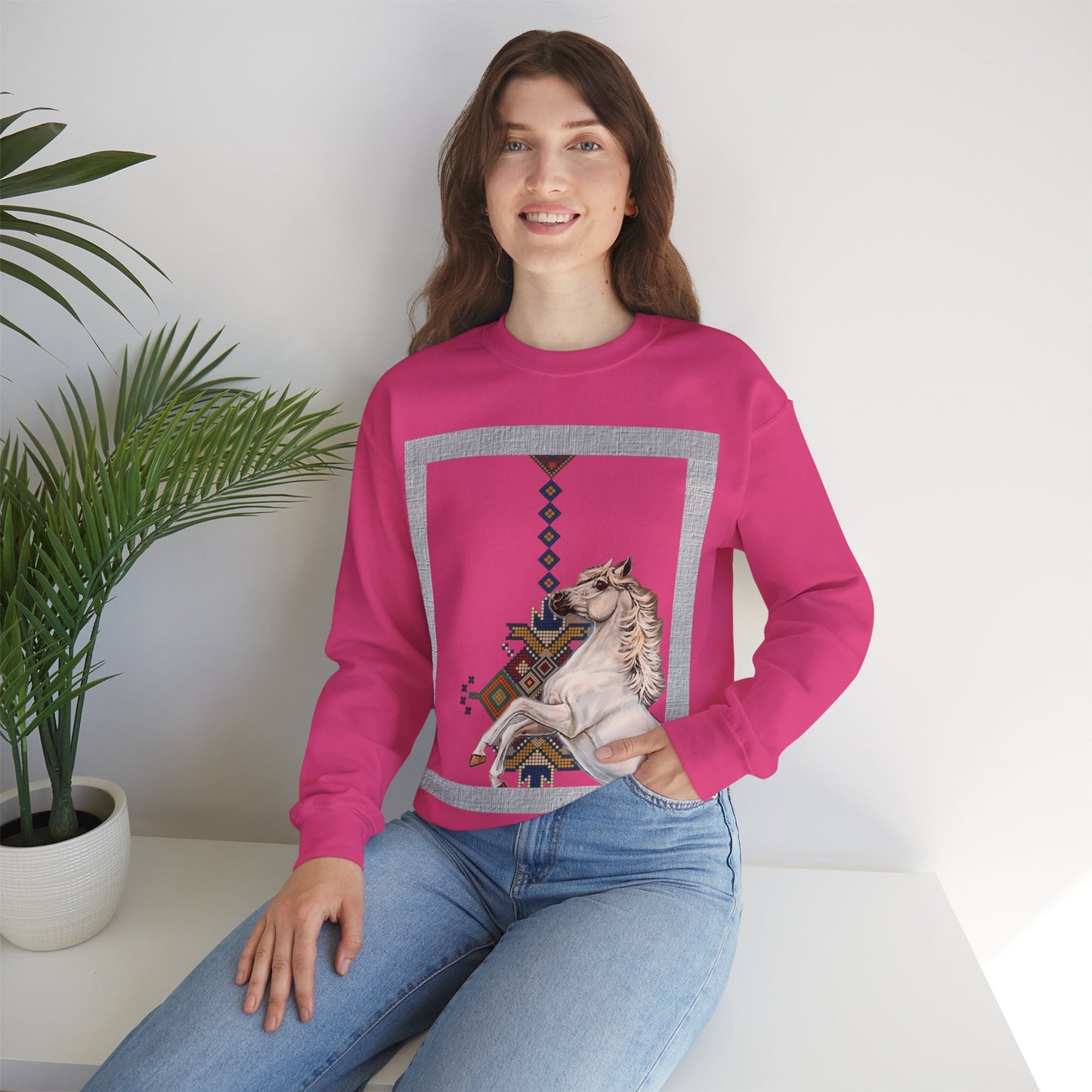 Crewneck Sweatshirt - Punjab Horse Tradition
