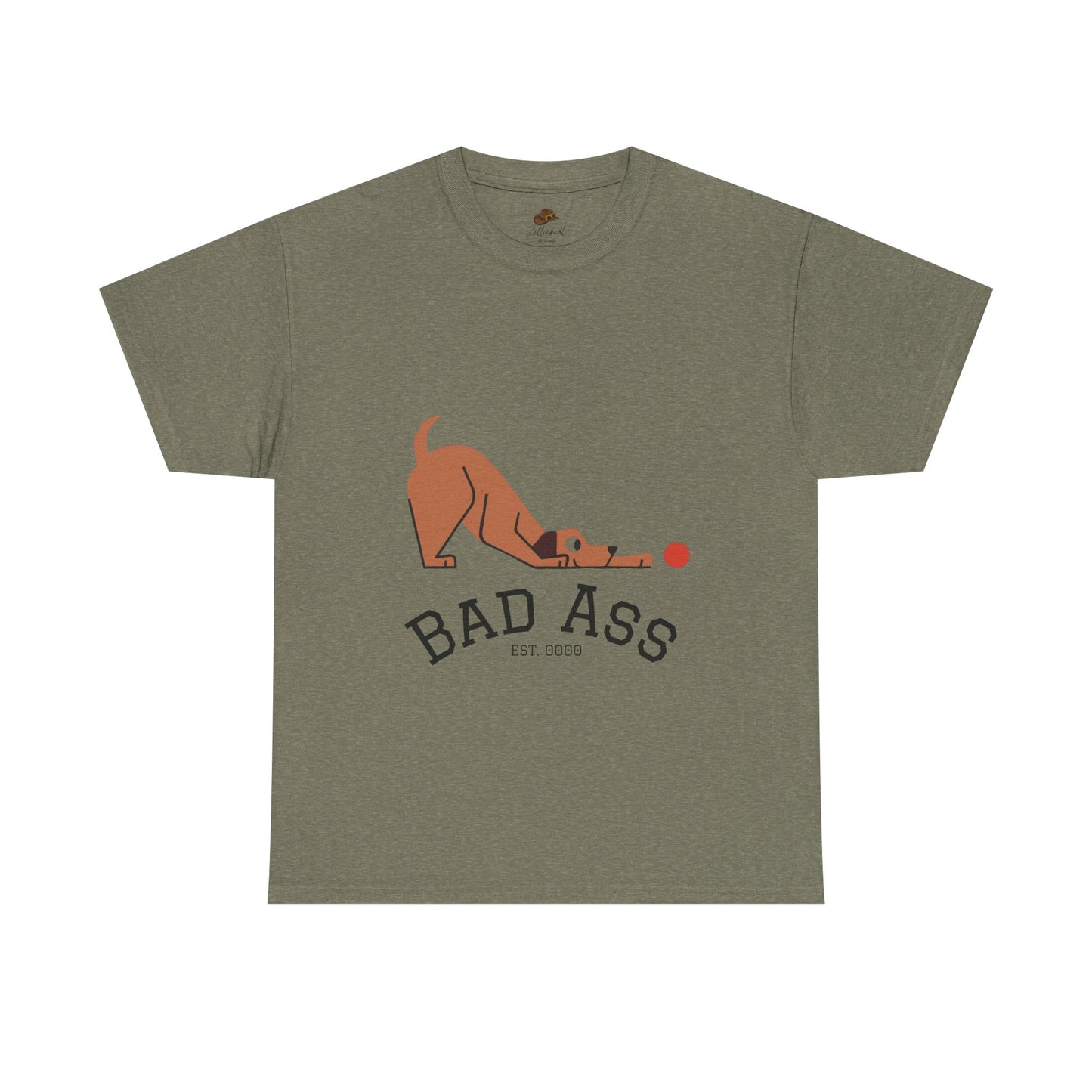 Bad Ass unisex Tee, Heavy Oversized T-Shirt for Tough Guys, Cool Streetwear Shirt, Edgy Graphic Tee, Bold Men's Fashion Top