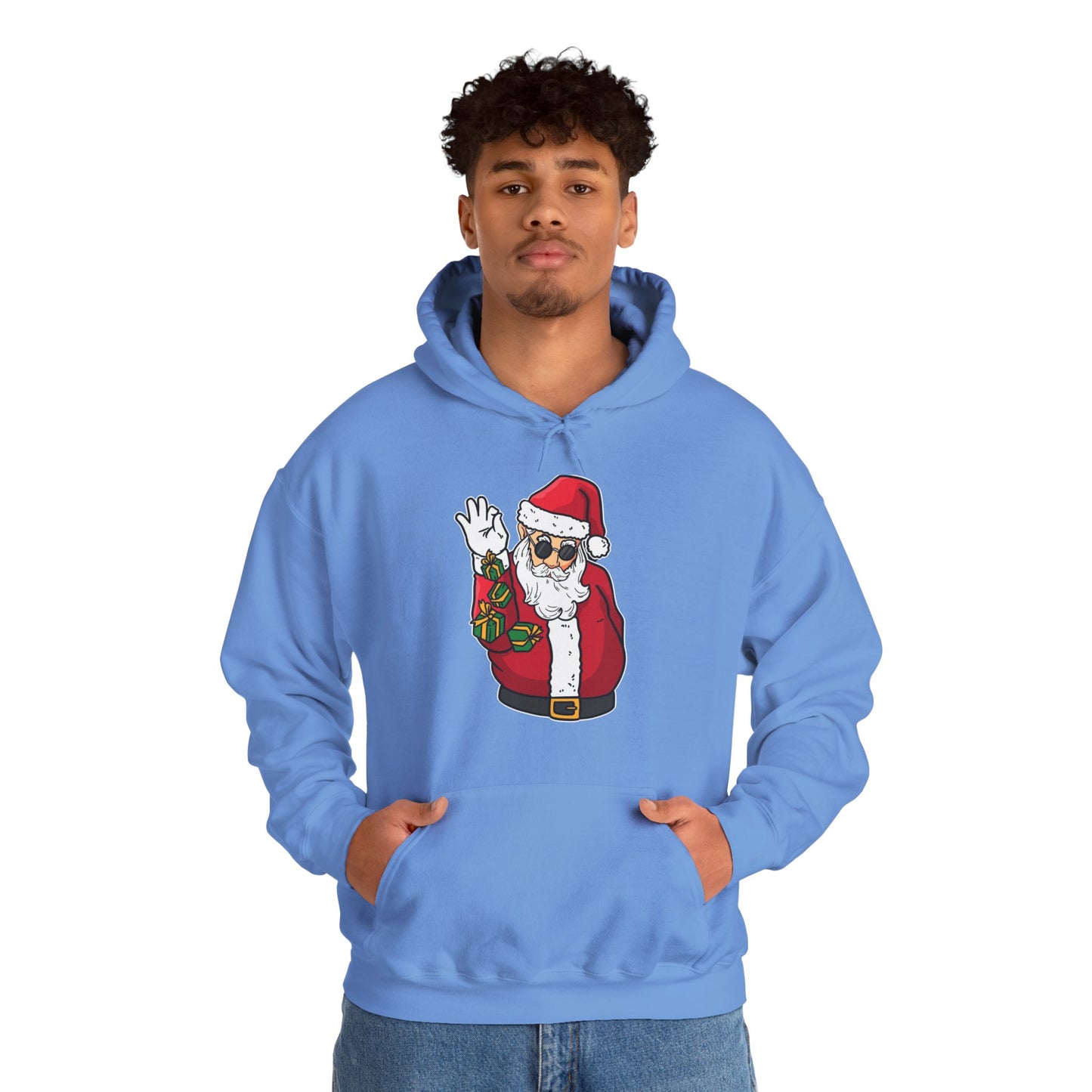Hooded Sweatshirt Cool Salt Bae Santa with Gifts Unisex Heavy Blend™