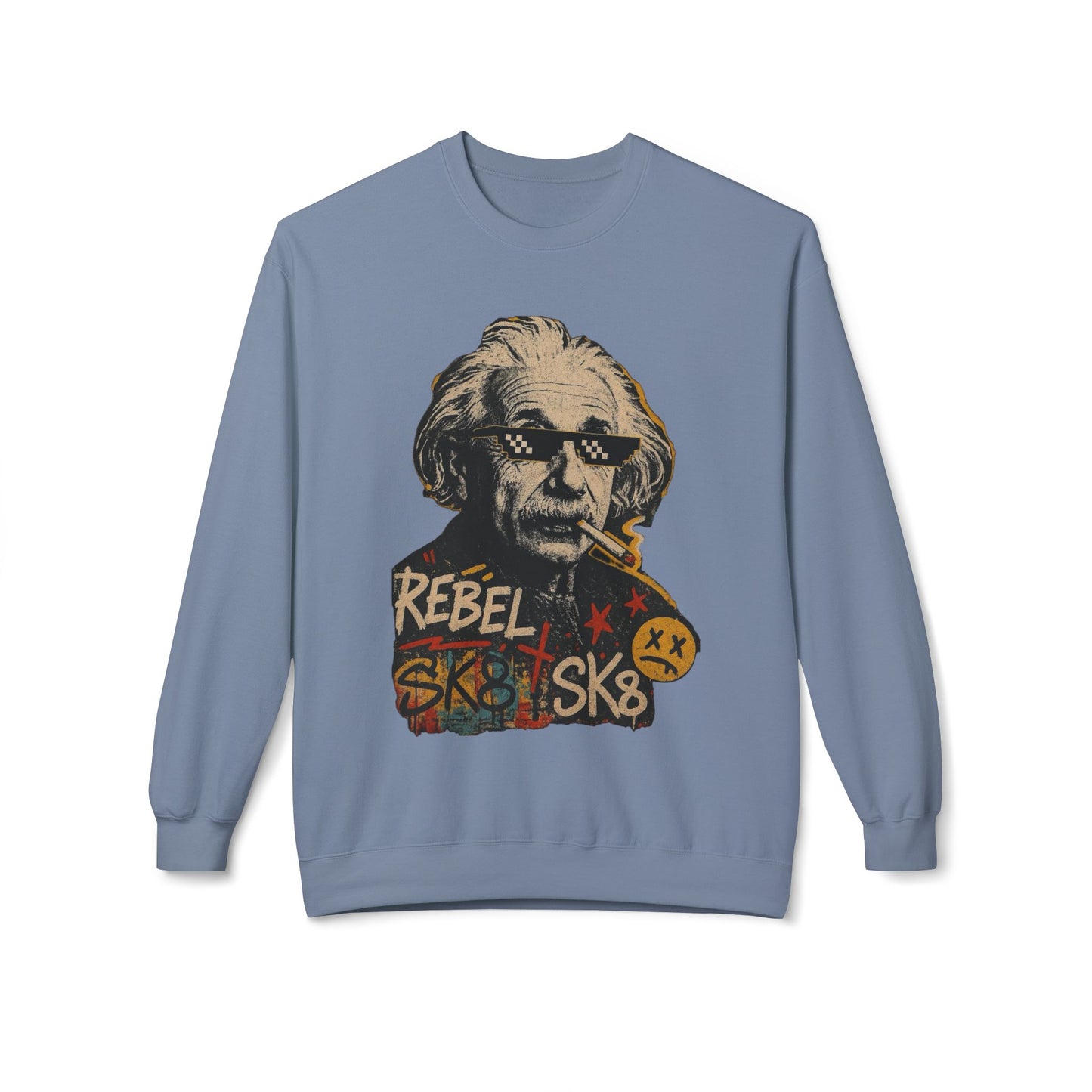 Rebel Sweatshirt, Distressed Rebel Sweater, Vintage Rebel Jumper, Edgy Rebel Pullover, Rebel Clothing, Rebel Apparel