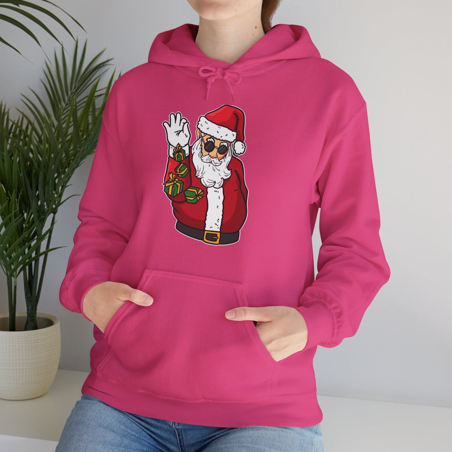 Hooded Sweatshirt Cool Salt Bae Santa with Gifts Unisex Heavy Blend™