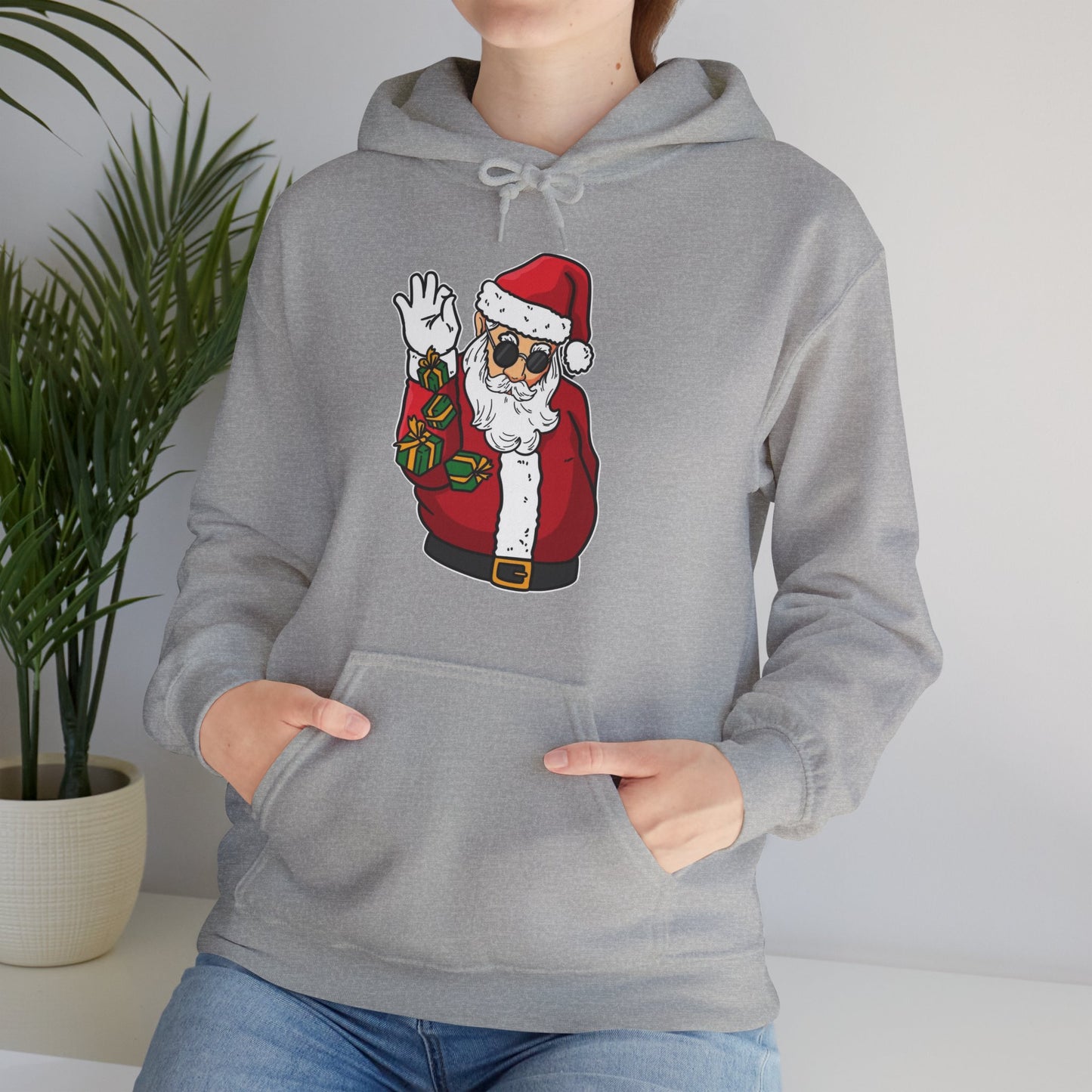 Hooded Sweatshirt Cool Salt Bae Santa with Gifts Unisex Heavy Blend™