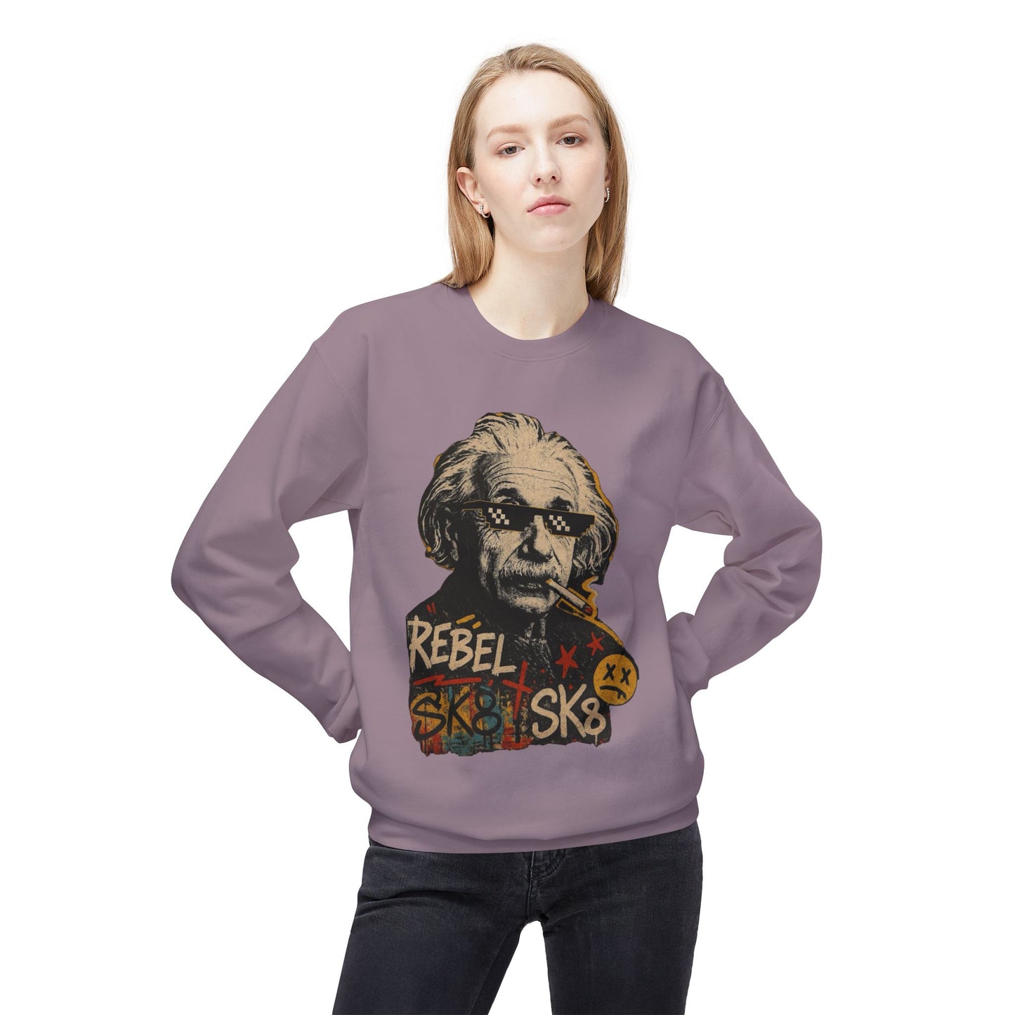 Rebel Sweatshirt, Distressed Rebel Sweater, Vintage Rebel Jumper, Edgy Rebel Pullover, Rebel Clothing, Rebel Apparel