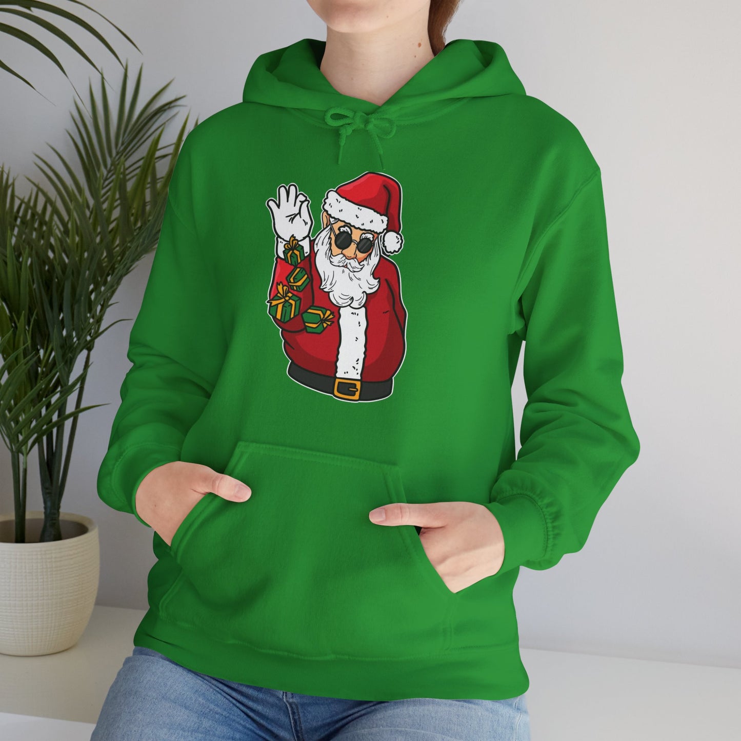 Hooded Sweatshirt Cool Salt Bae Santa with Gifts Unisex Heavy Blend™