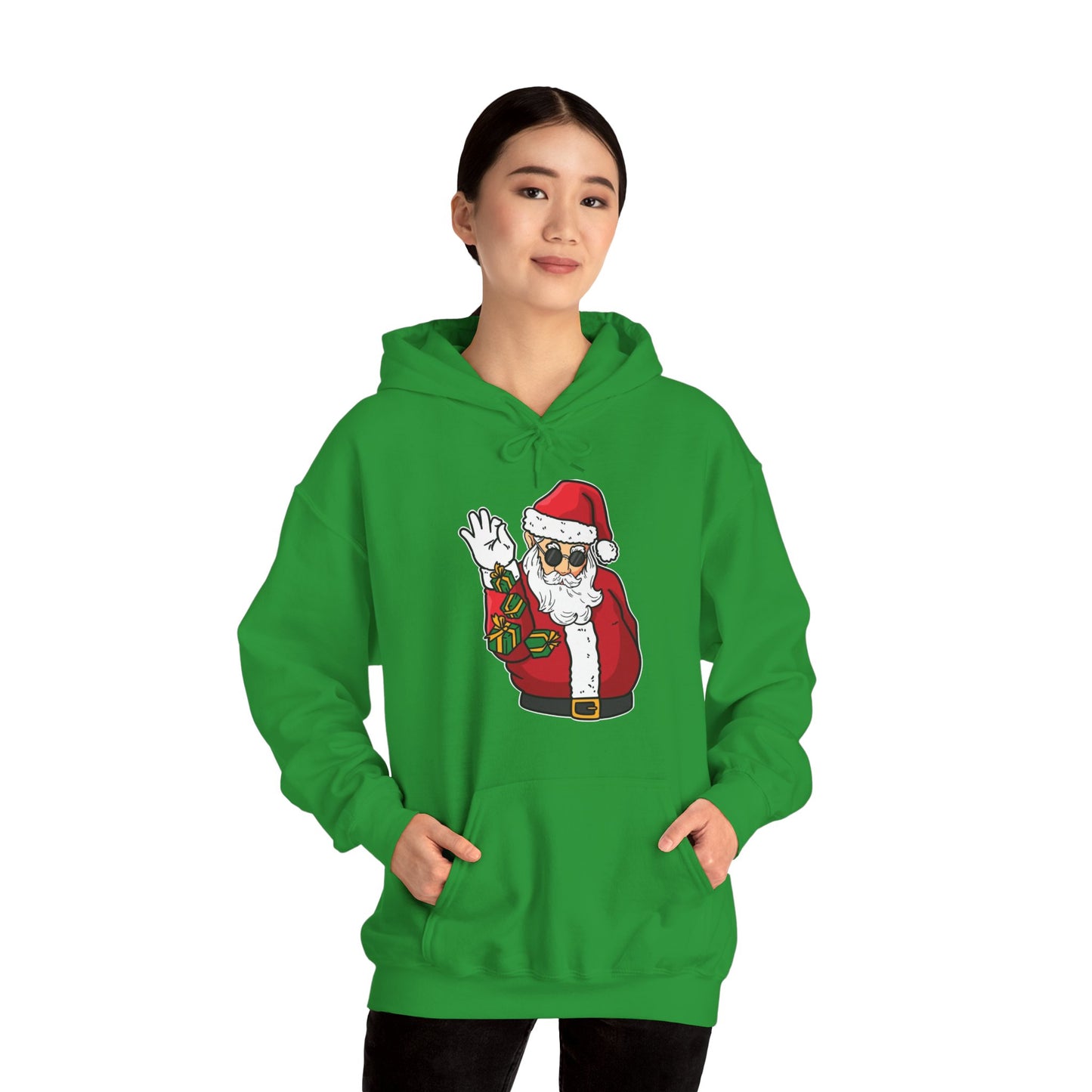 Hooded Sweatshirt Cool Salt Bae Santa with Gifts Unisex Heavy Blend™