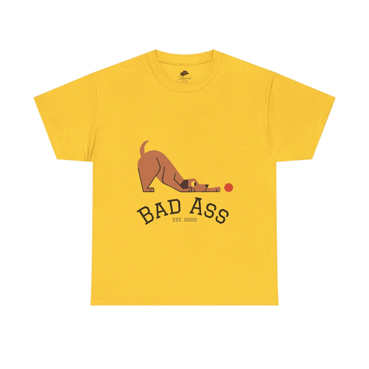 Bad Ass unisex Tee, Heavy Oversized T-Shirt for Tough Guys, Cool Streetwear Shirt, Edgy Graphic Tee, Bold Men's Fashion Top