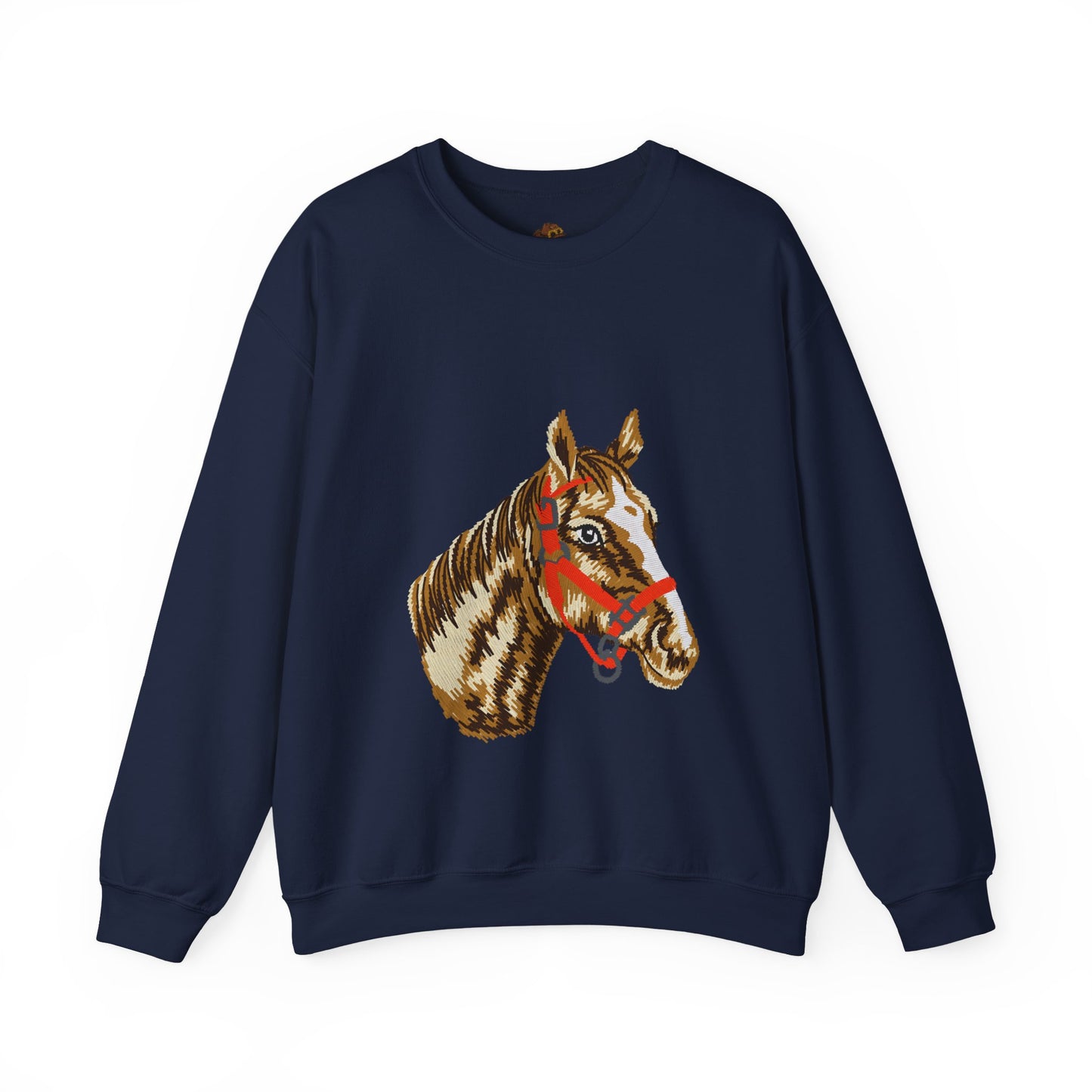 Horse Painting Heavy Blend Sweatshirt, Equestrian Art Apparel, Horse Lover Gift, Hand Painted Horse Design, Equine Sweatshirt