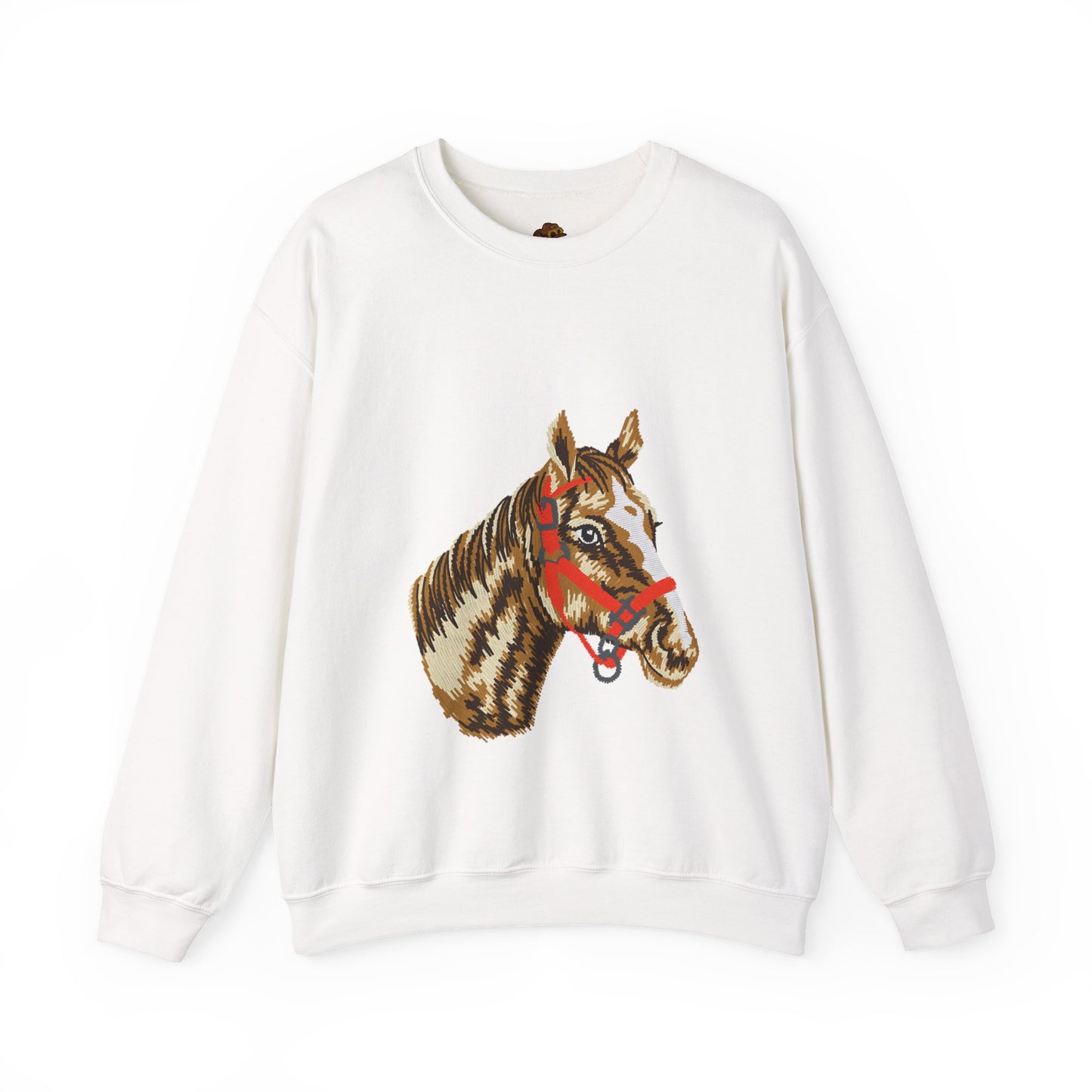 Horse Painting Heavy Blend Sweatshirt, Equestrian Art Apparel, Horse Lover Gift, Hand Painted Horse Design, Equine Sweatshirt