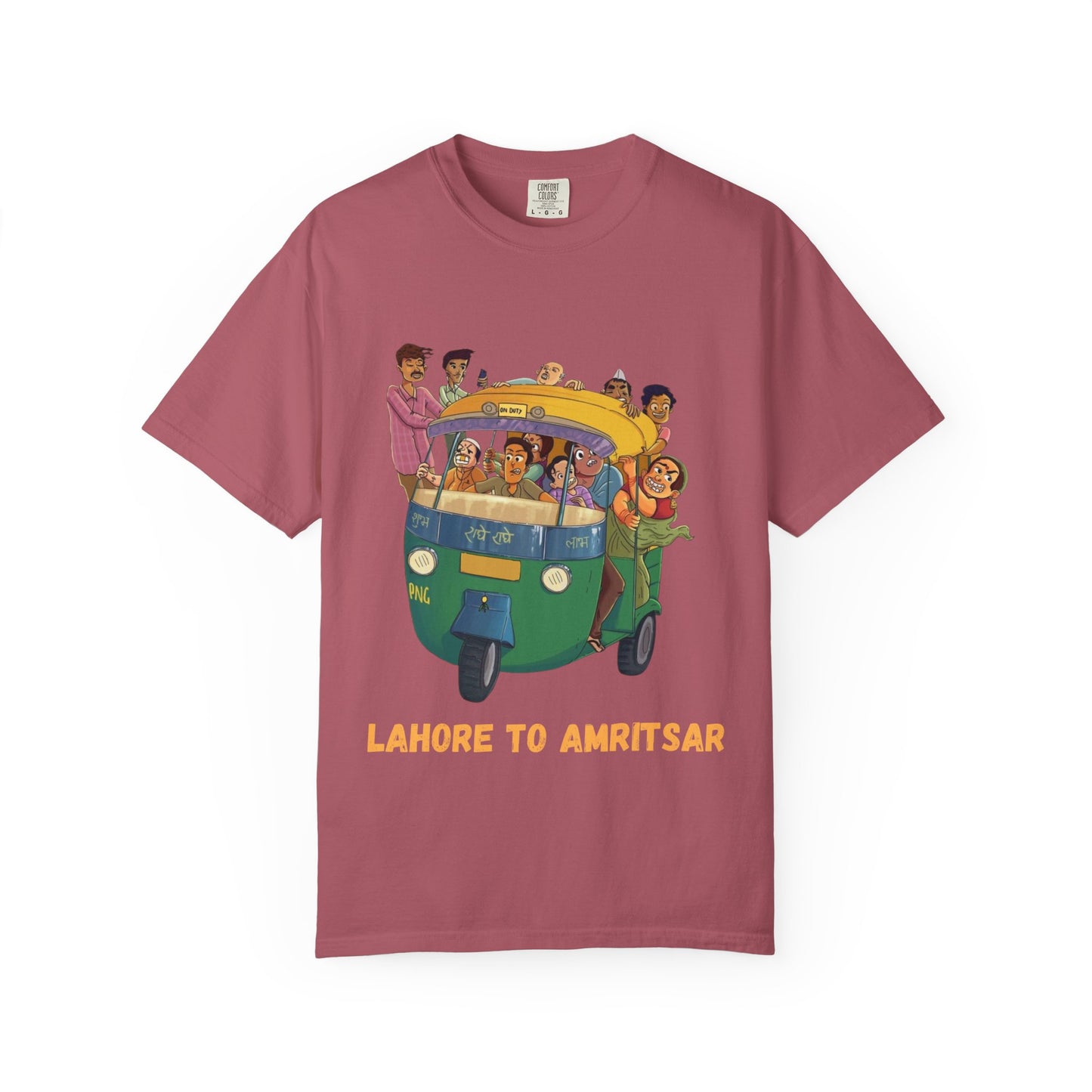 Vibrant Travel T-Shirt - Fun Lahore to Amritsar Design, Perfect for Adventurers, Travel Lovers, Gift Ideas, Casual Wear, Summer Style