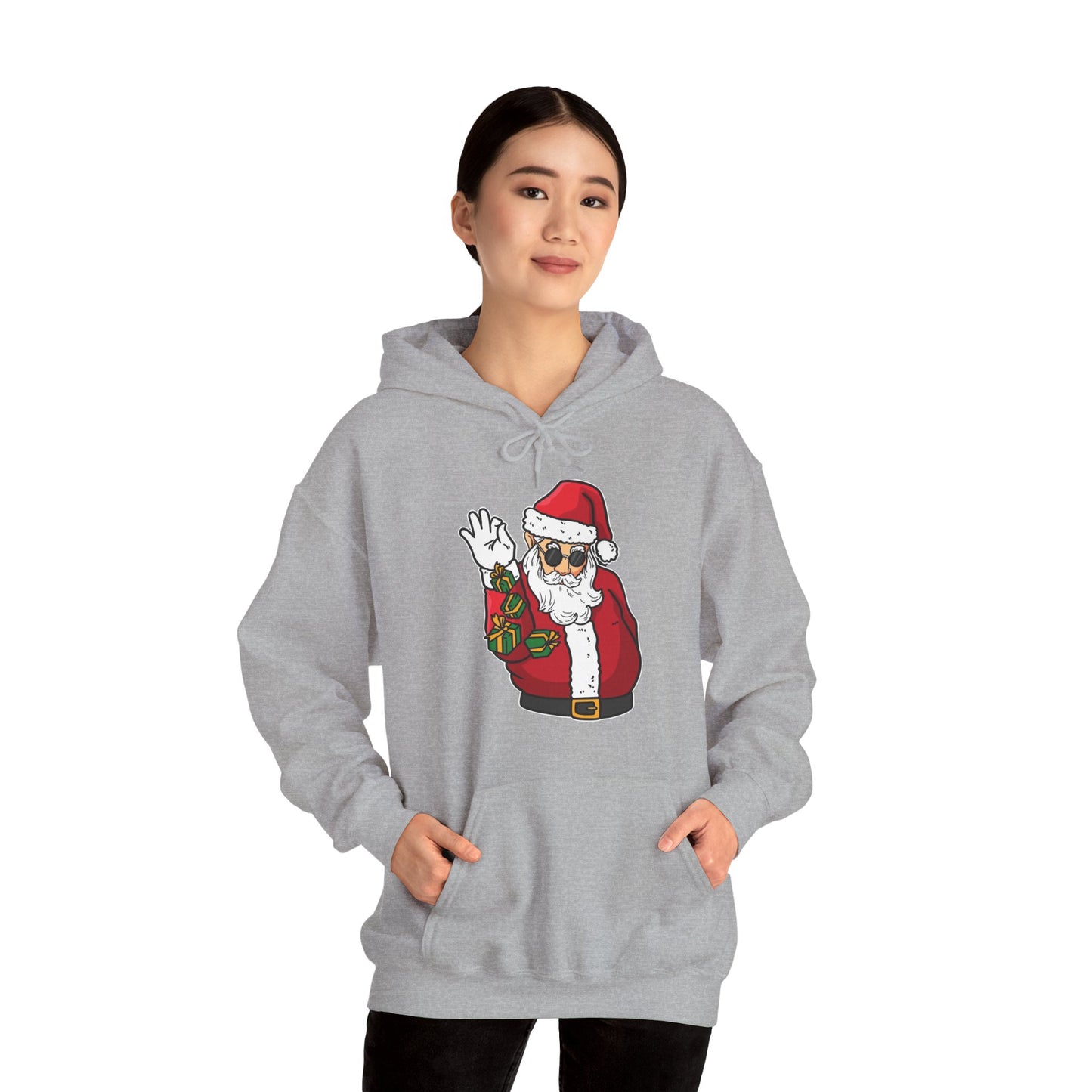 Hooded Sweatshirt Cool Salt Bae Santa with Gifts Unisex Heavy Blend™
