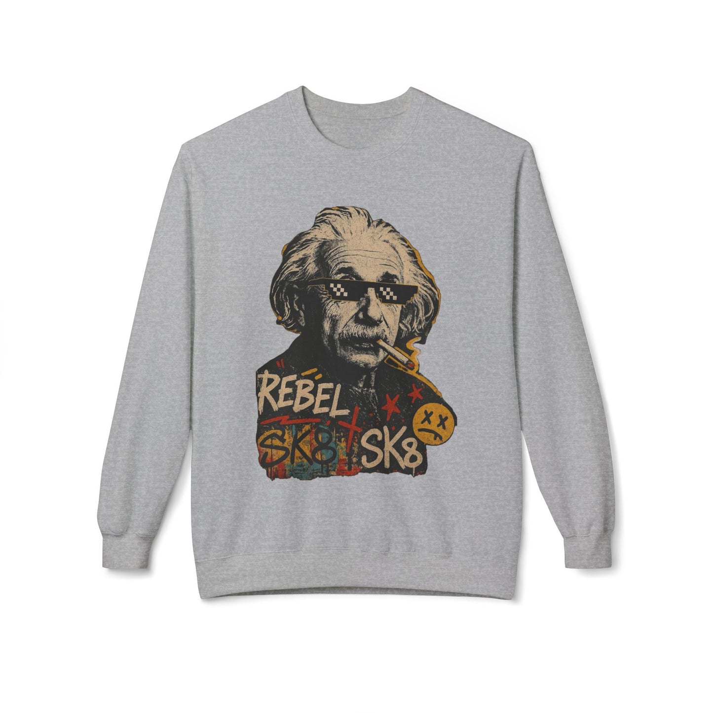 Rebel Sweatshirt, Distressed Rebel Sweater, Vintage Rebel Jumper, Edgy Rebel Pullover, Rebel Clothing, Rebel Apparel