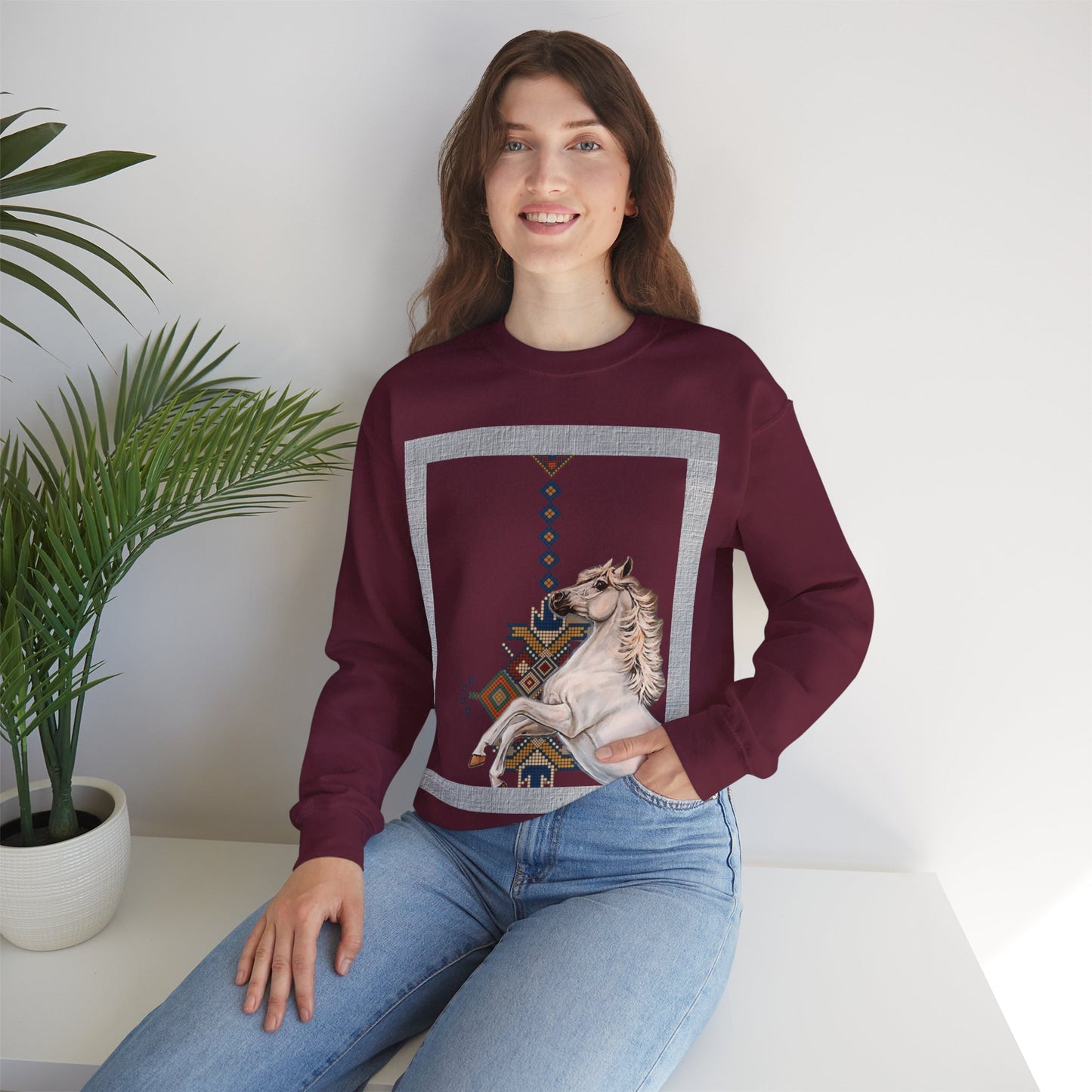 Crewneck Sweatshirt - Punjab Horse Tradition