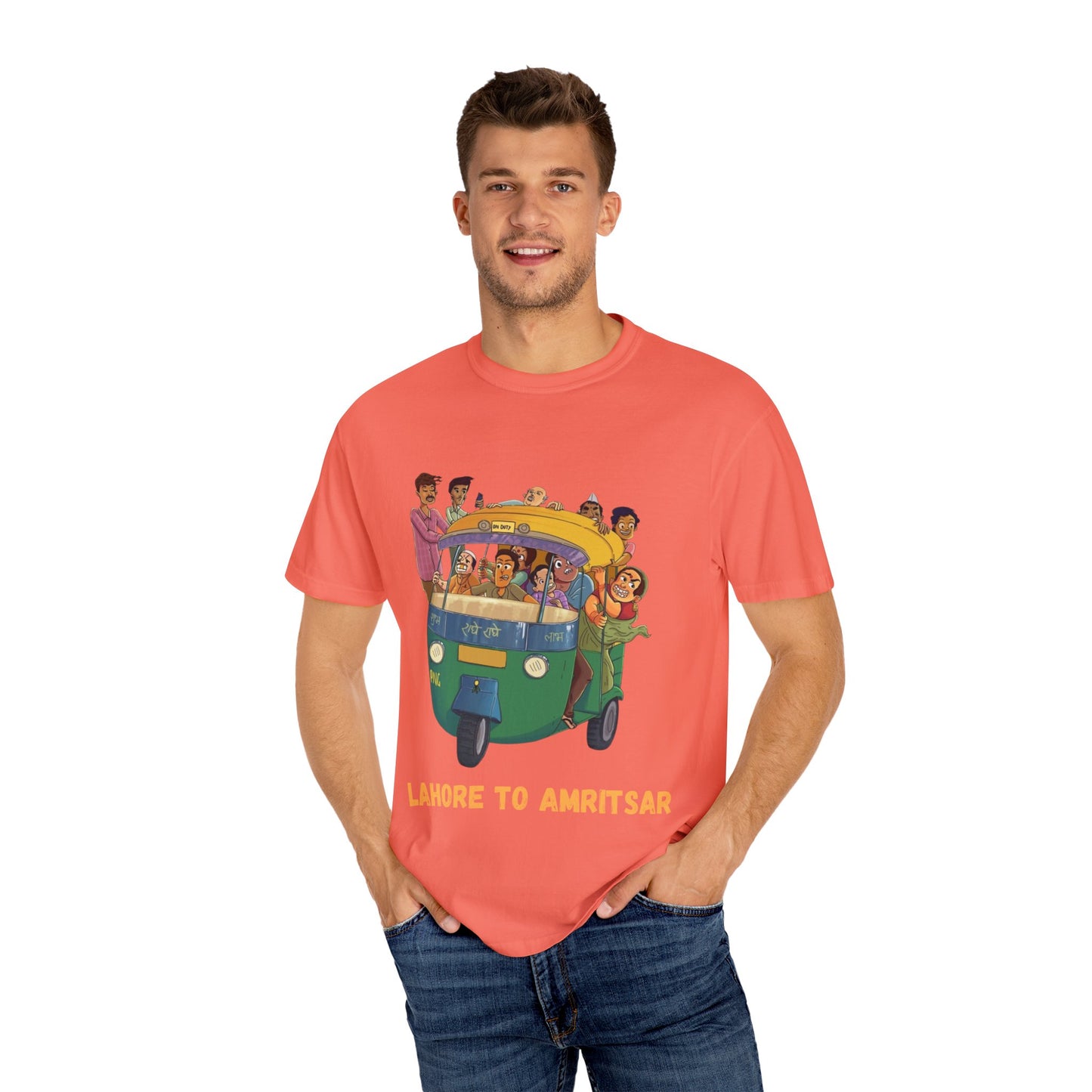 Vibrant Travel T-Shirt - Fun Lahore to Amritsar Design, Perfect for Adventurers, Travel Lovers, Gift Ideas, Casual Wear, Summer Style