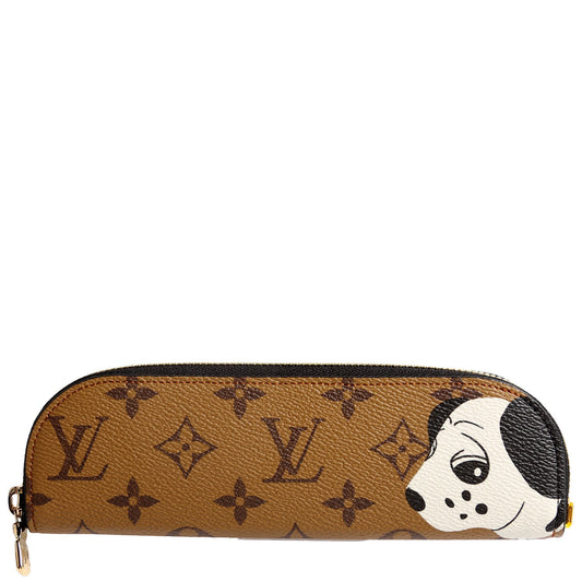 Louis Vuitton Come and Play With Me Charlotte Pencil Pouch Reverse Monogram in brown canvas, featuring classic monogram and playful design.