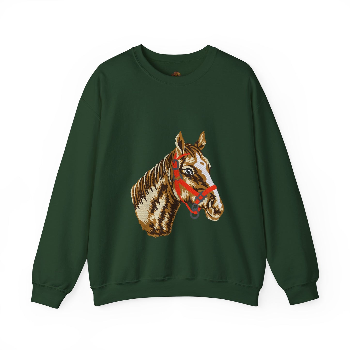 Horse Painting Heavy Blend Sweatshirt, Equestrian Art Apparel, Horse Lover Gift, Hand Painted Horse Design, Equine Sweatshirt