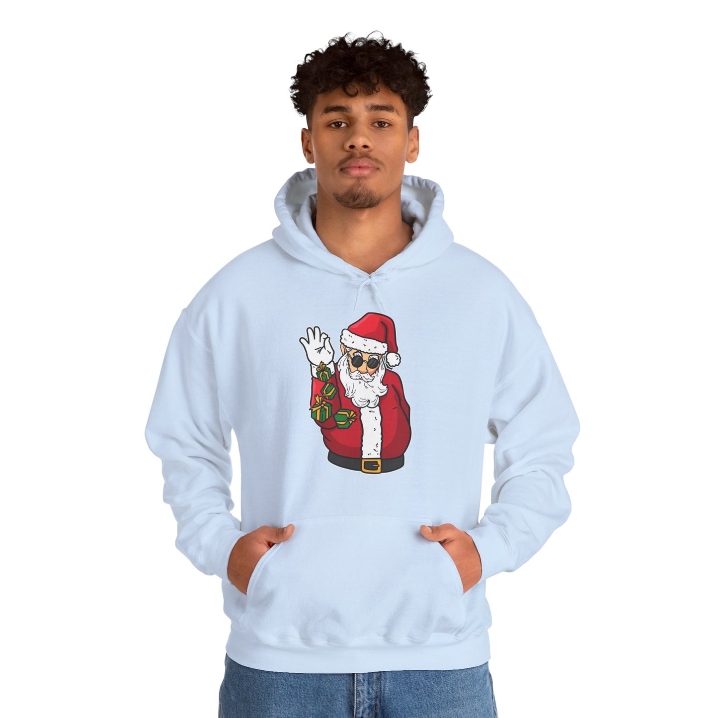 Hooded Sweatshirt Cool Salt Bae Santa with Gifts Unisex Heavy Blend™