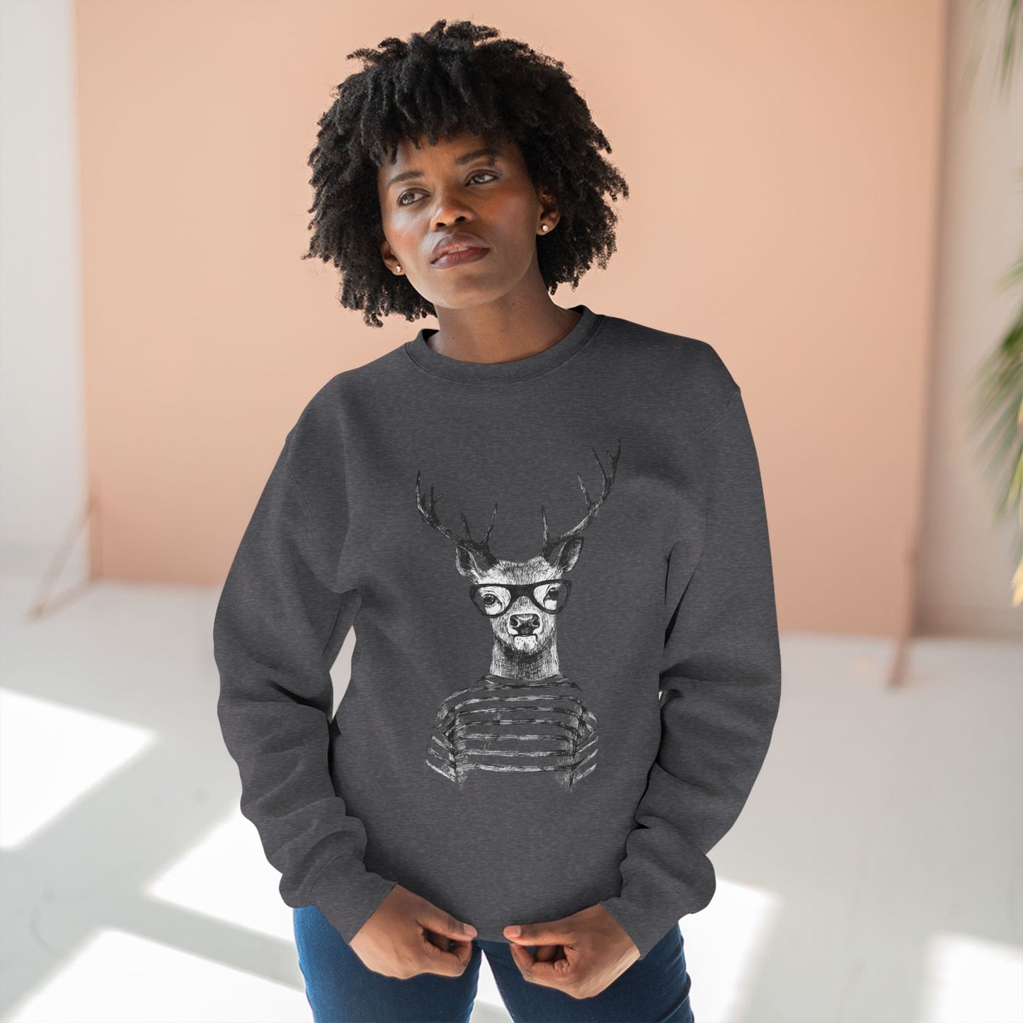 Quirky Animal Graphic Sweatshirt, Cute Unisex Crewneck, Cozy Fashion, Gift for Nature Lovers, Stylish Casual Wear