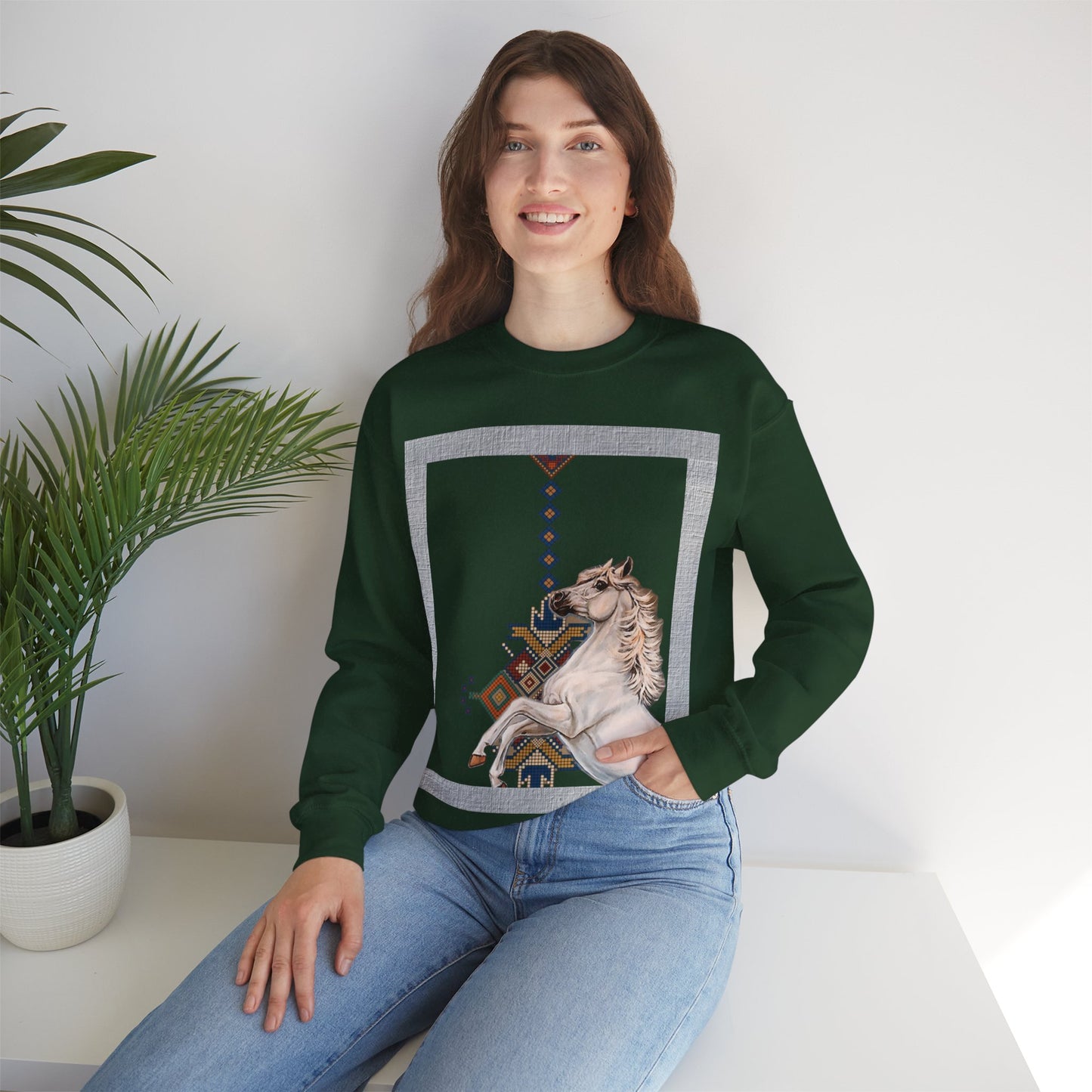 Crewneck Sweatshirt - Punjab Horse Tradition