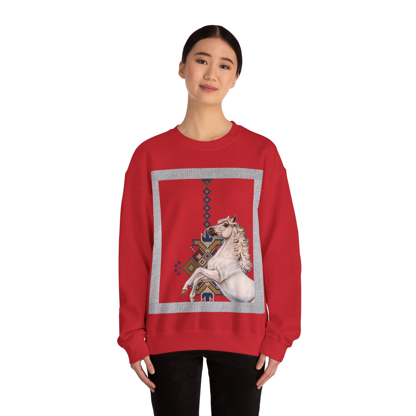 Crewneck Sweatshirt - Punjab Horse Tradition