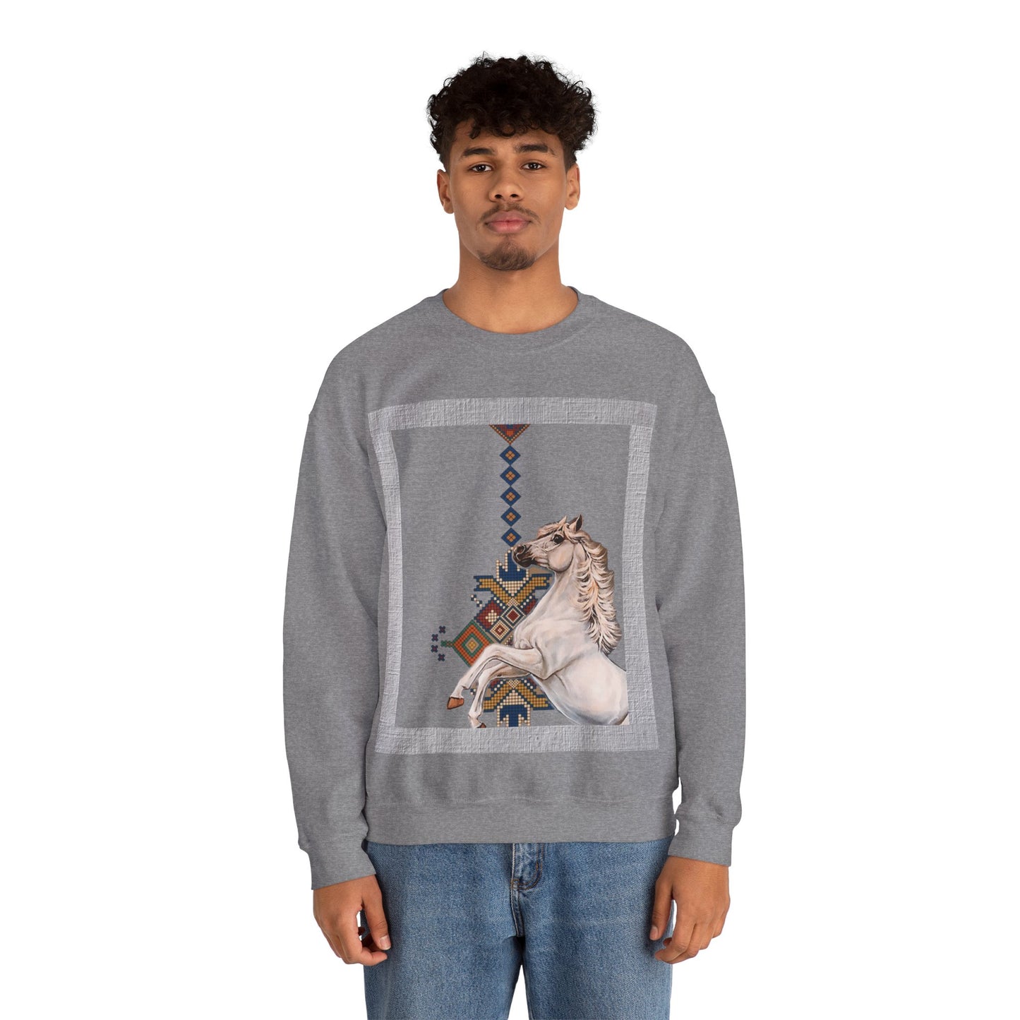 Crewneck Sweatshirt - Punjab Horse Tradition