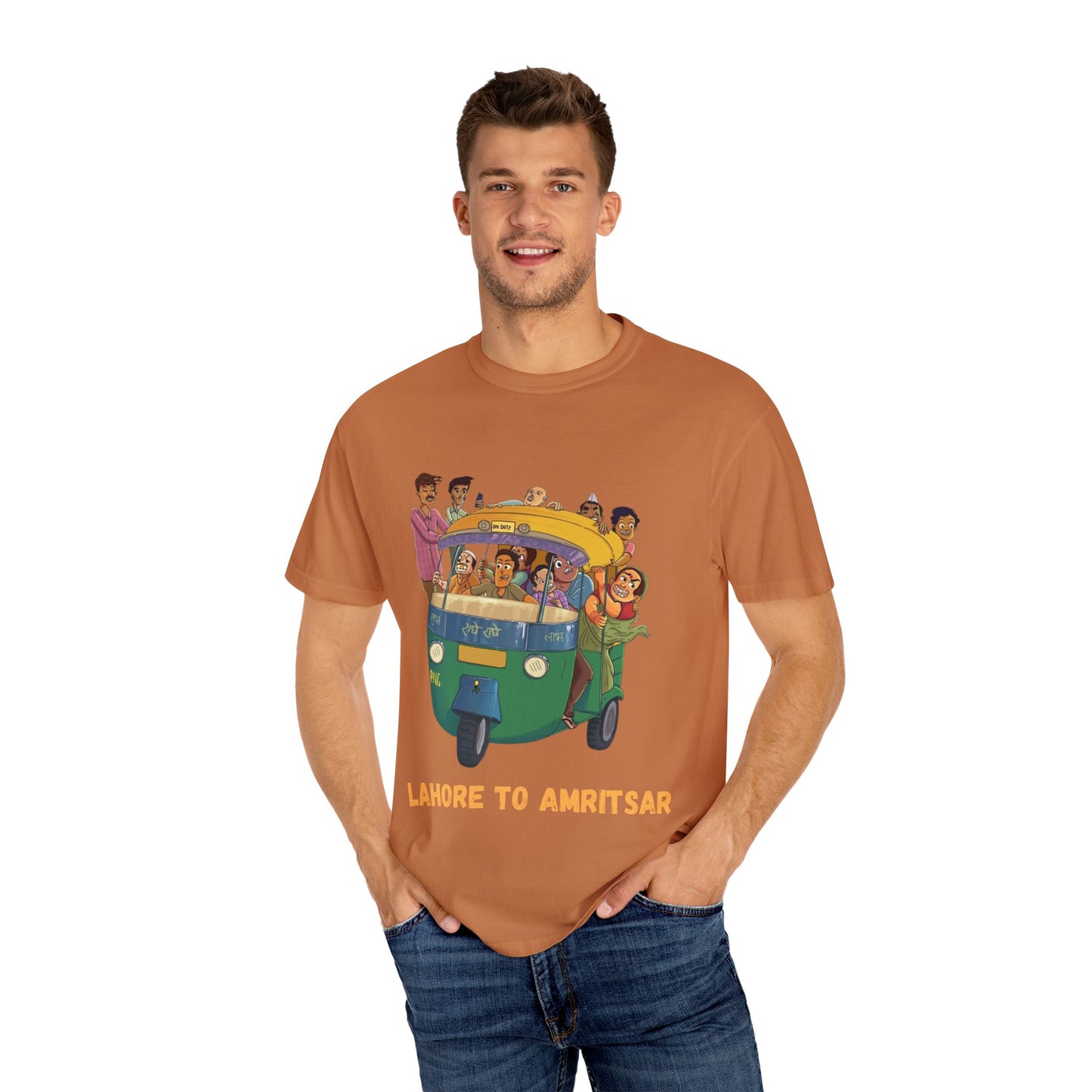 Vibrant Travel T-Shirt - Fun Lahore to Amritsar Design, Perfect for Adventurers, Travel Lovers, Gift Ideas, Casual Wear, Summer Style