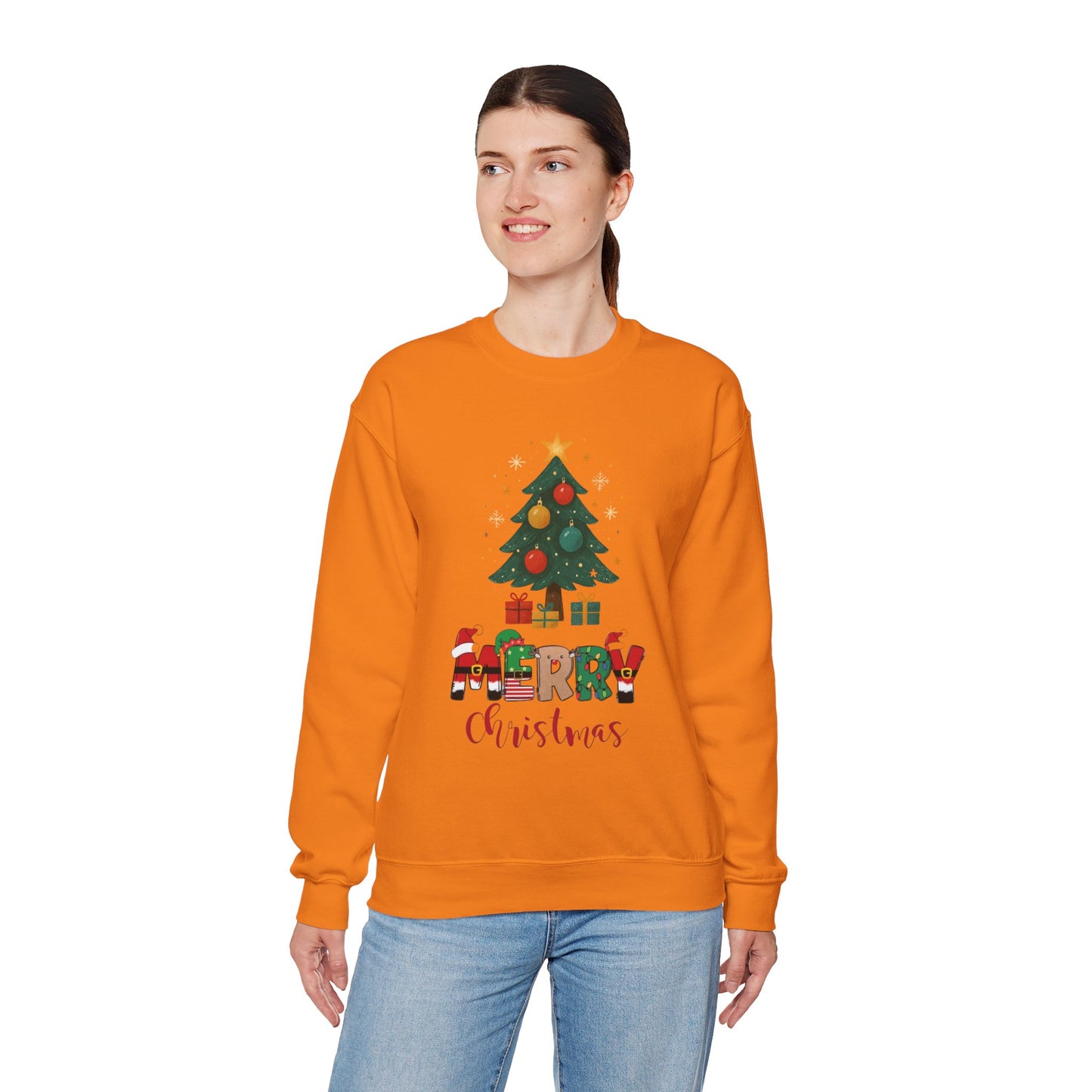 Unisex Christmas Vibes Crewneck Sweatshirt, Christmas outfit Holiday Vibes