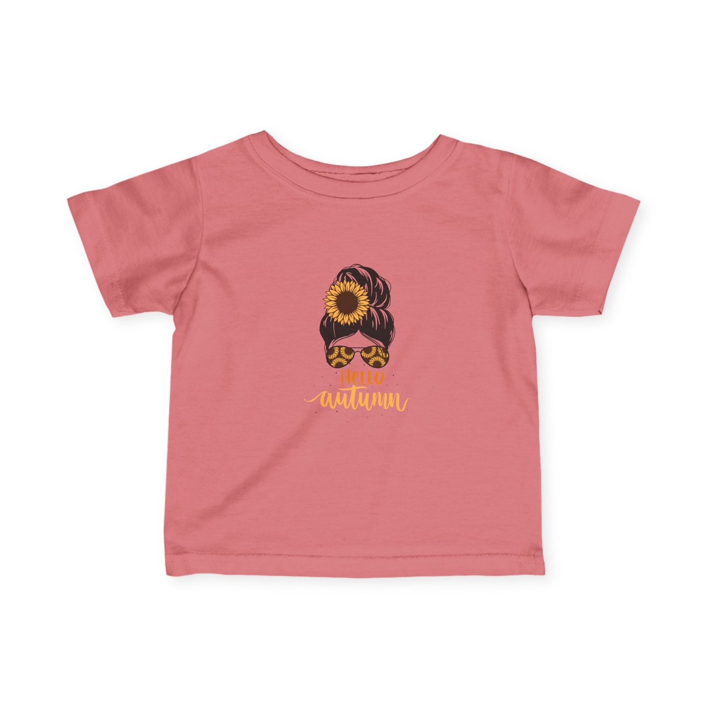 Toddler Graphic T-Shirt with Cute Sunflower Design (Custom Design Option) , Fun Gift for New Parents, Summer Outfit, Unique Infant Apparel