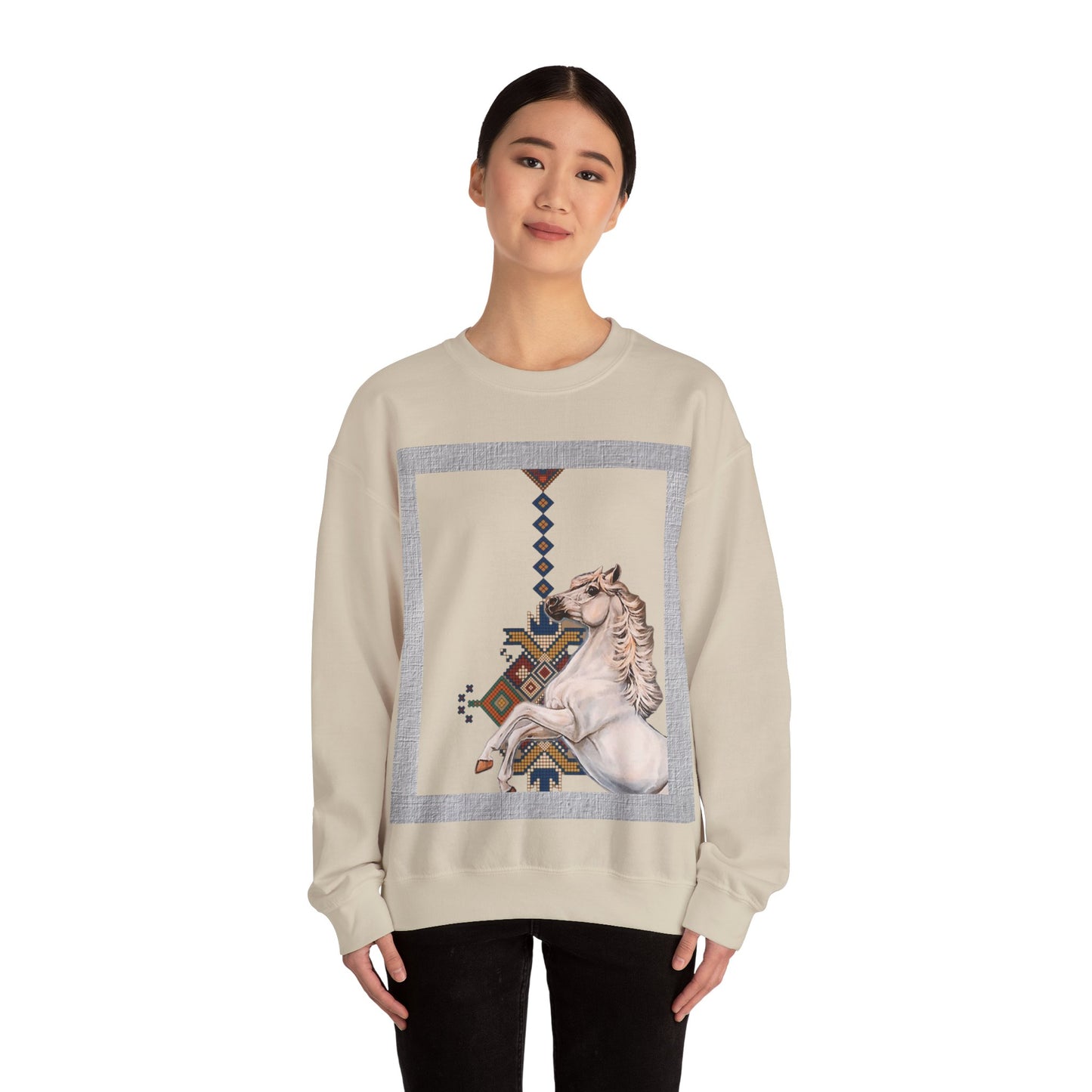 Crewneck Sweatshirt - Punjab Horse Tradition