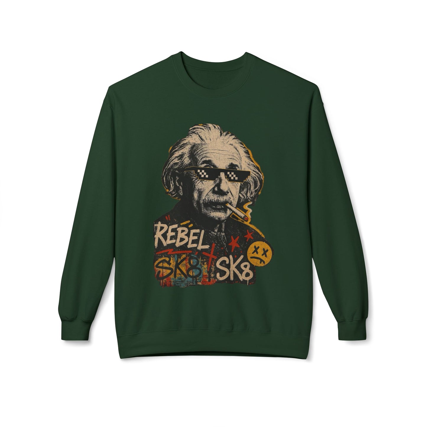 Rebel Sweatshirt, Distressed Rebel Sweater, Vintage Rebel Jumper, Edgy Rebel Pullover, Rebel Clothing, Rebel Apparel