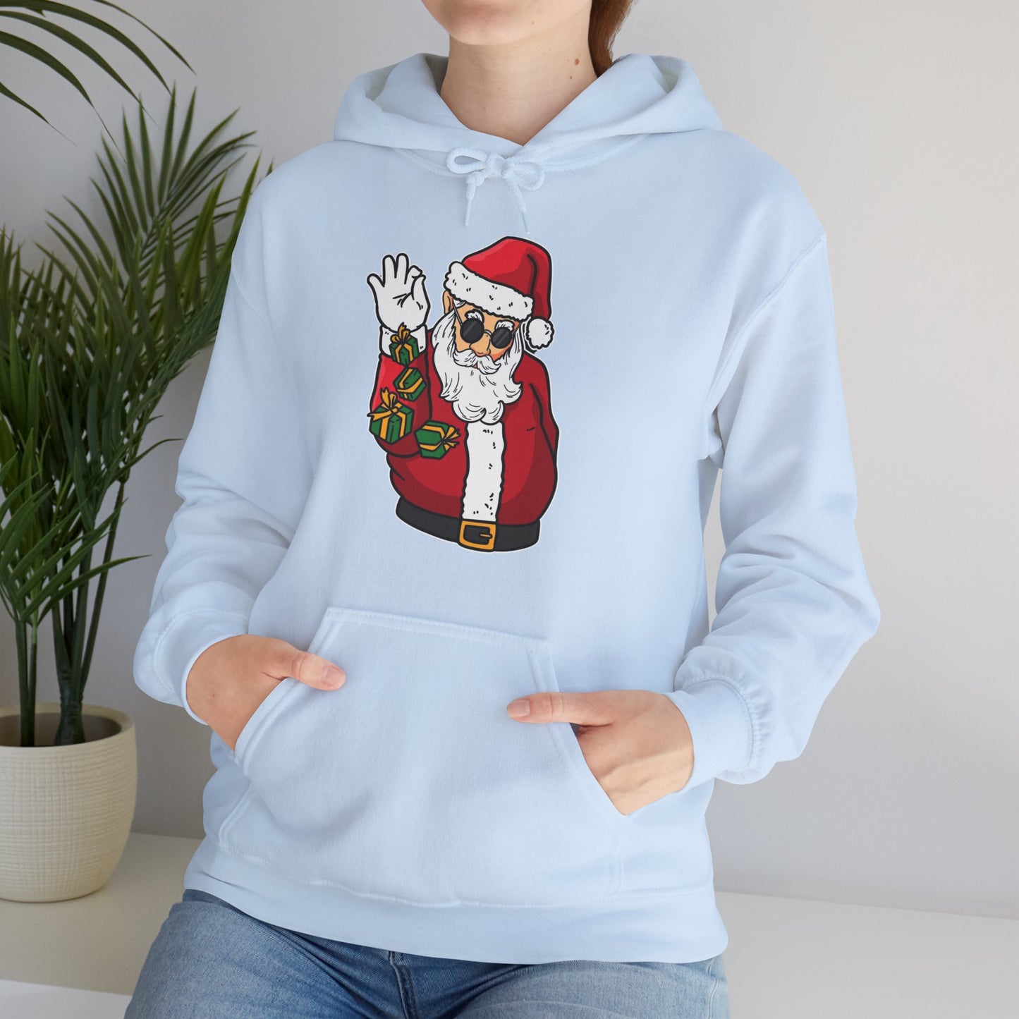 Hooded Sweatshirt Cool Salt Bae Santa with Gifts Unisex Heavy Blend™