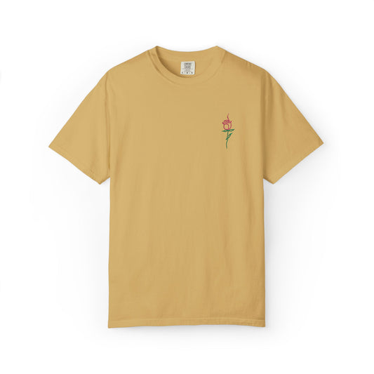 Embroidered Floral Unisex T-Shirt | Perfect Gift for Nature Lovers, Casual Wear, Summer Style, Eco-Friendly Fashion, Everyday Comfort