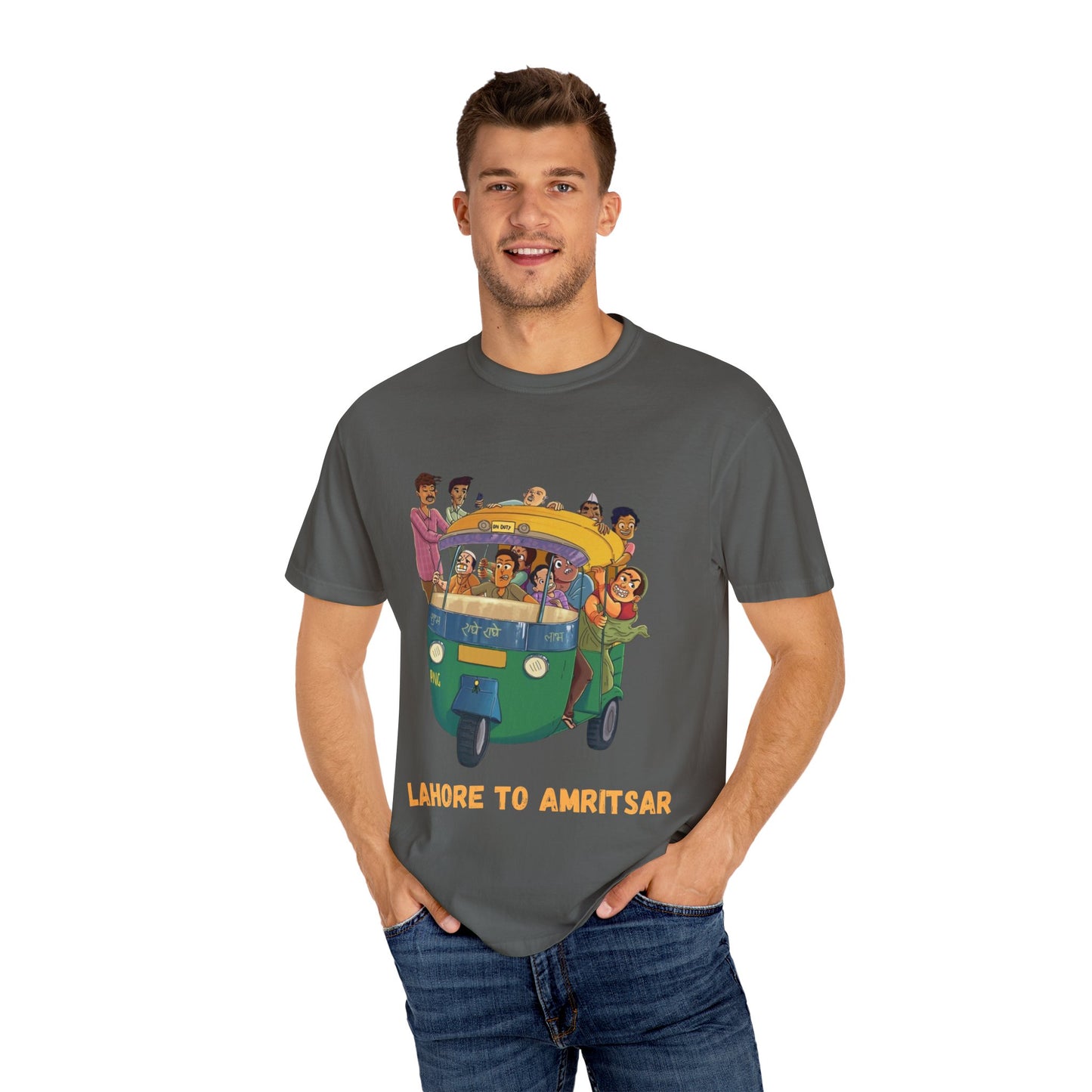 Vibrant Travel T-Shirt - Fun Lahore to Amritsar Design, Perfect for Adventurers, Travel Lovers, Gift Ideas, Casual Wear, Summer Style